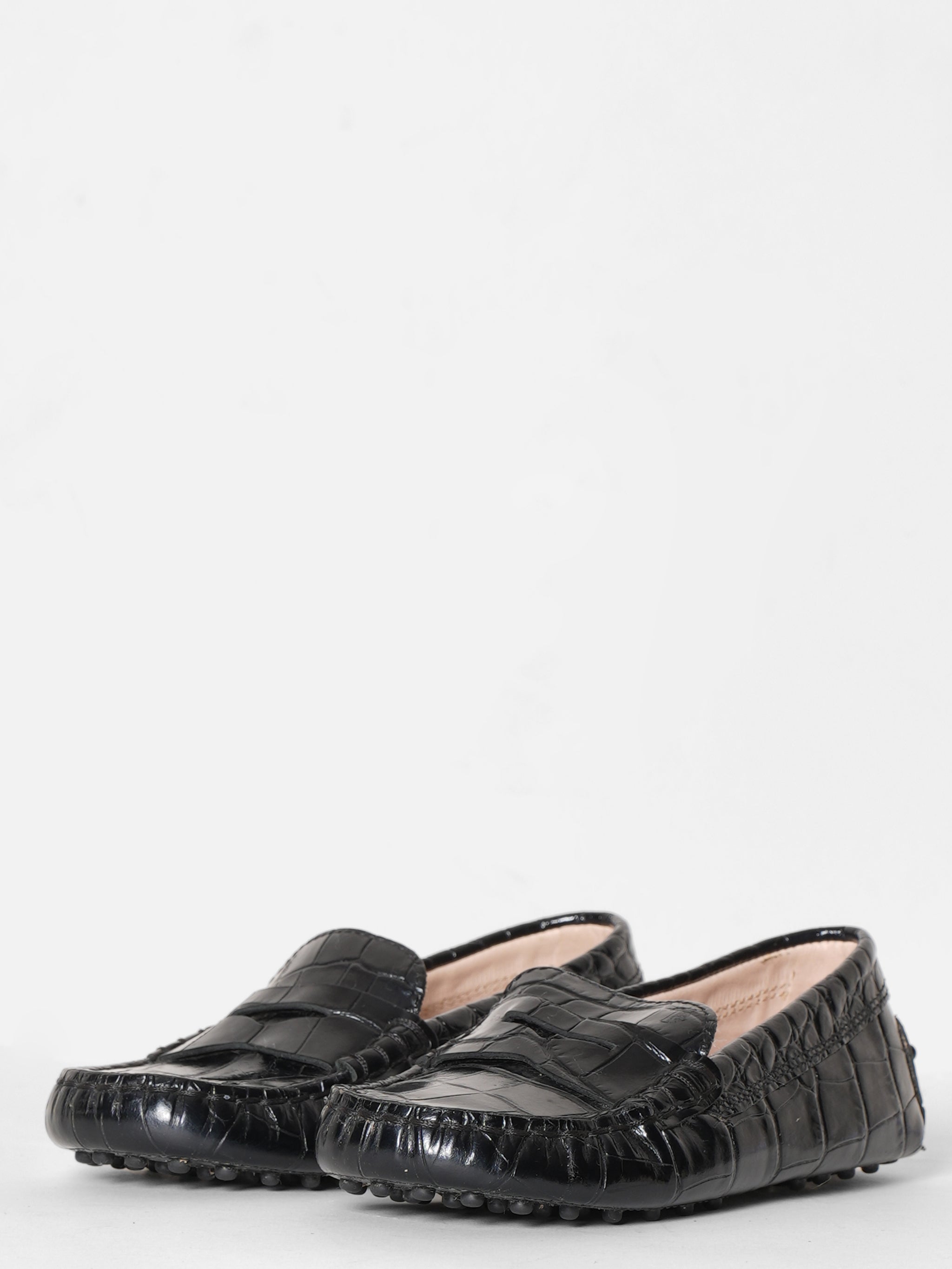Junior TOD'S Black Loafers