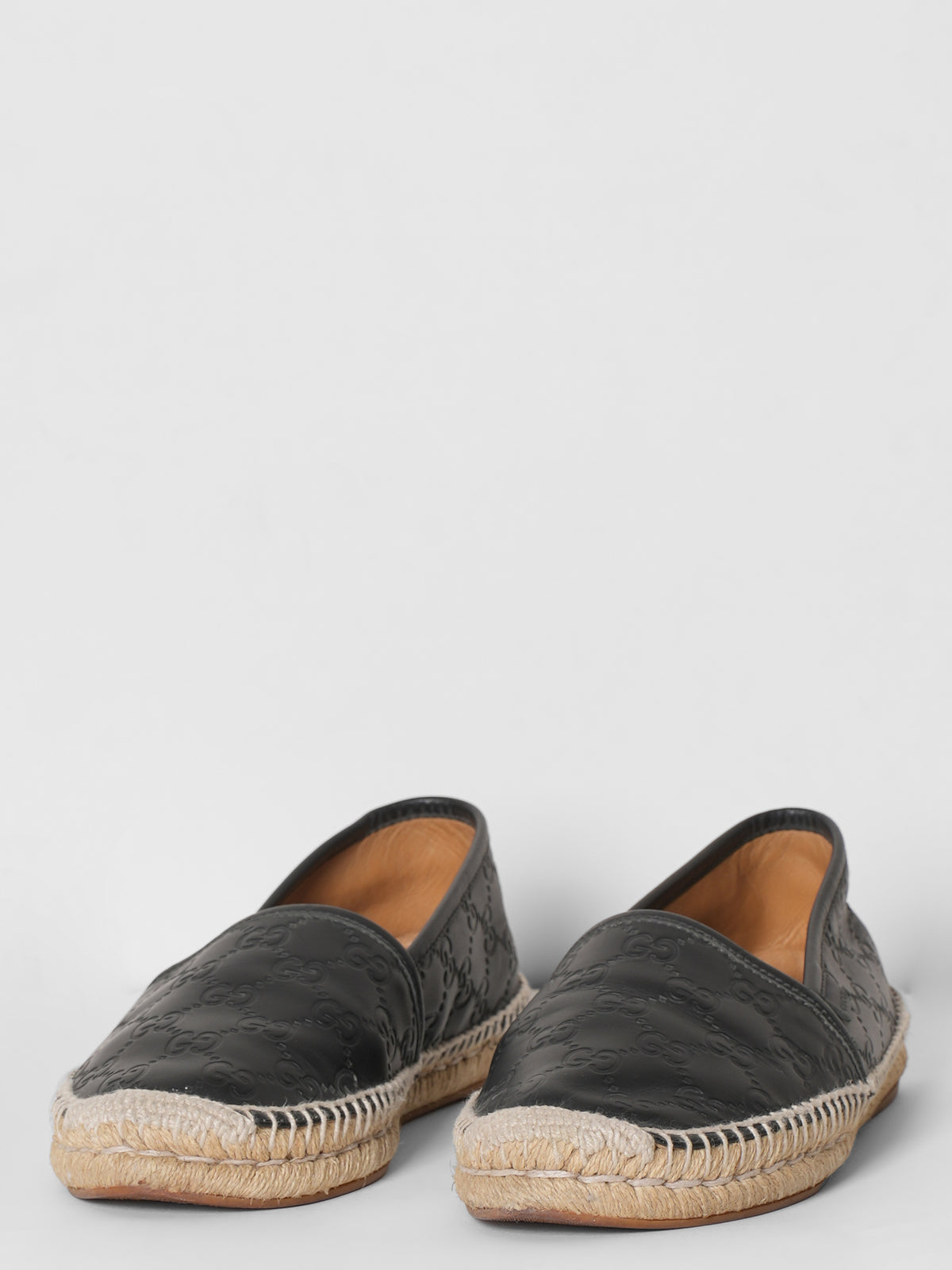 Gucci Authentic Leather Espadrills