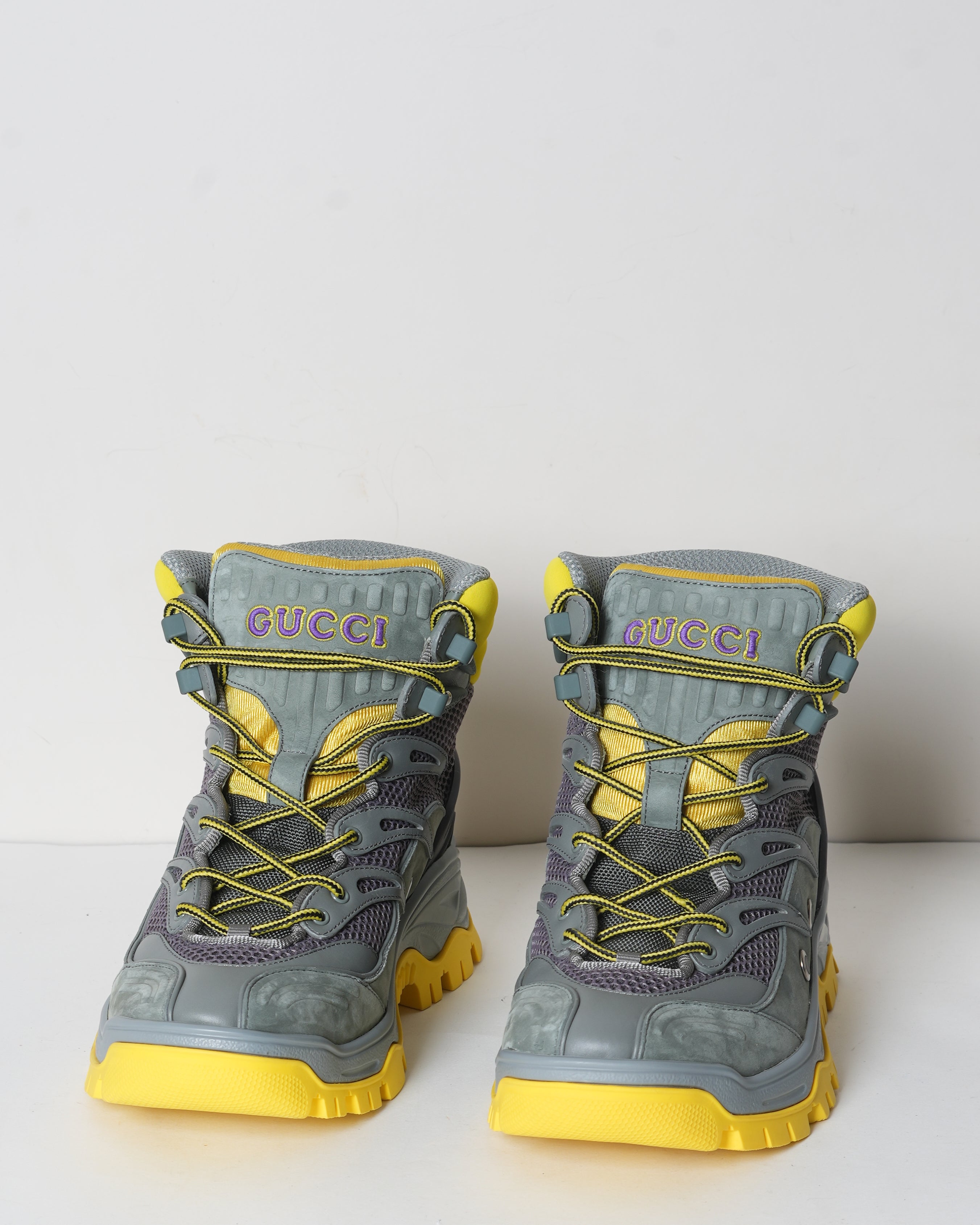 New Gucci Hiker Yellow Boots