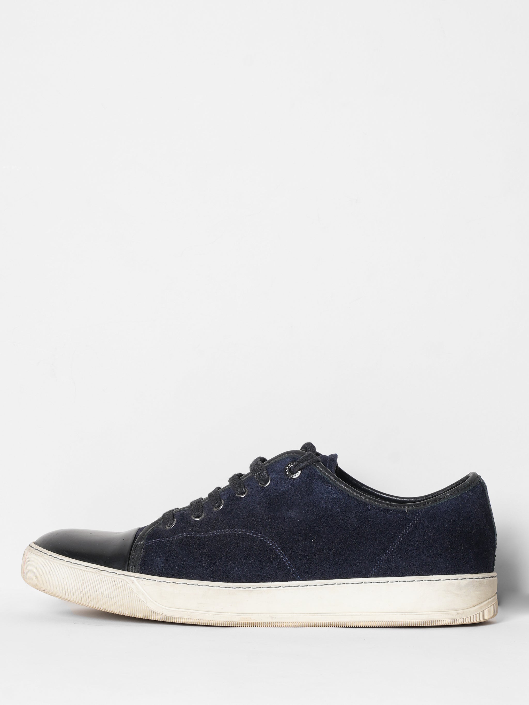 Lanvin Suede Lace Up Sneakers