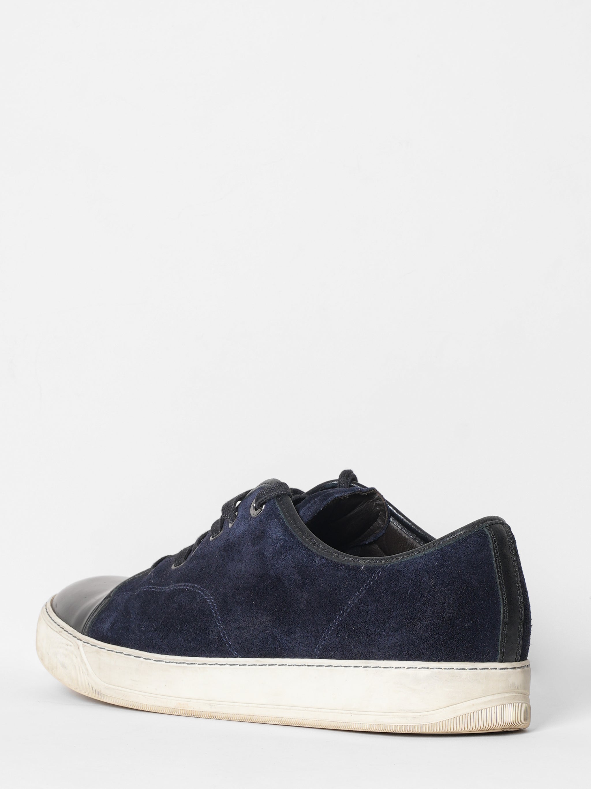 Lanvin Suede Lace Up Sneakers