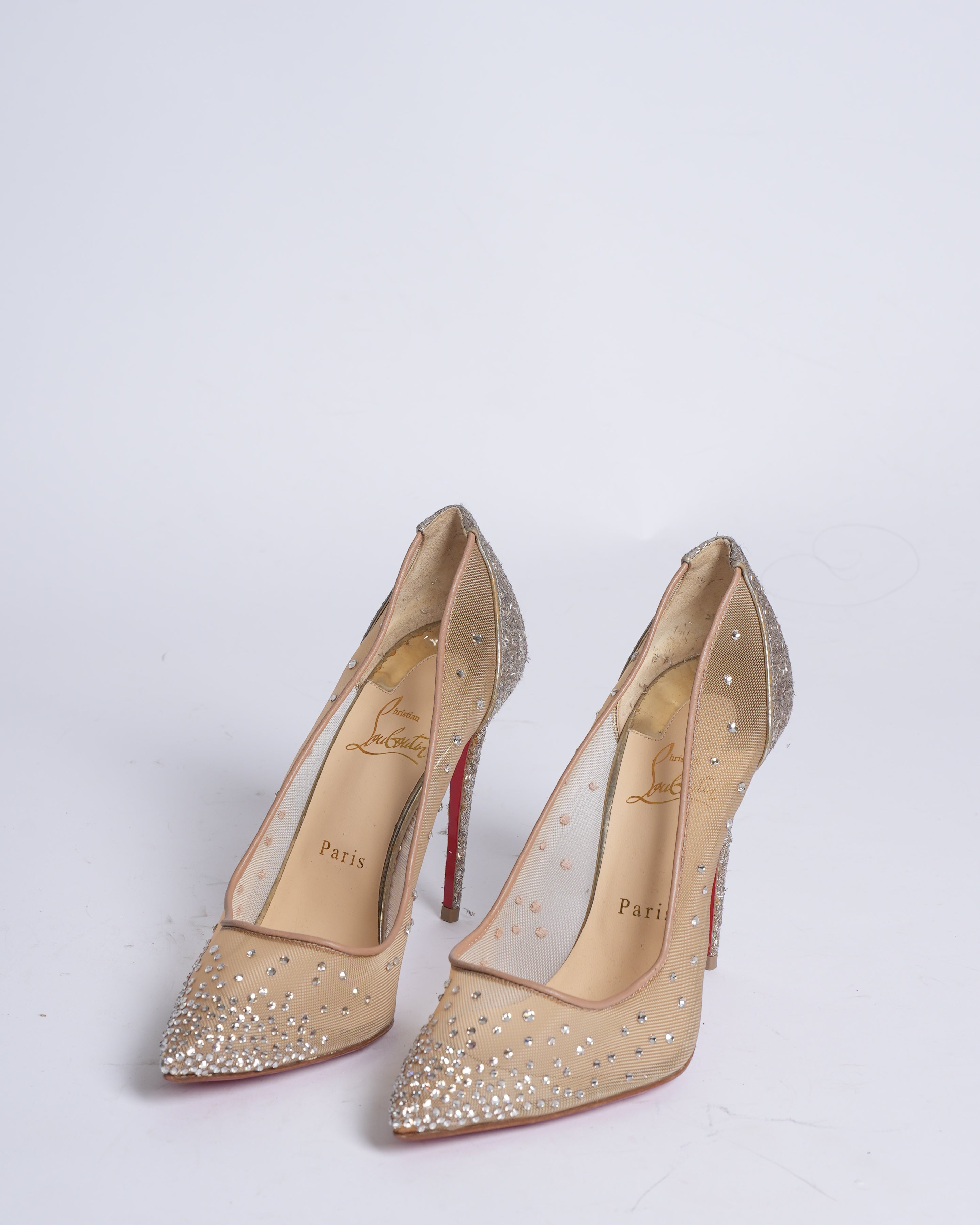 New Christian Louboutin Follies Strass Heels