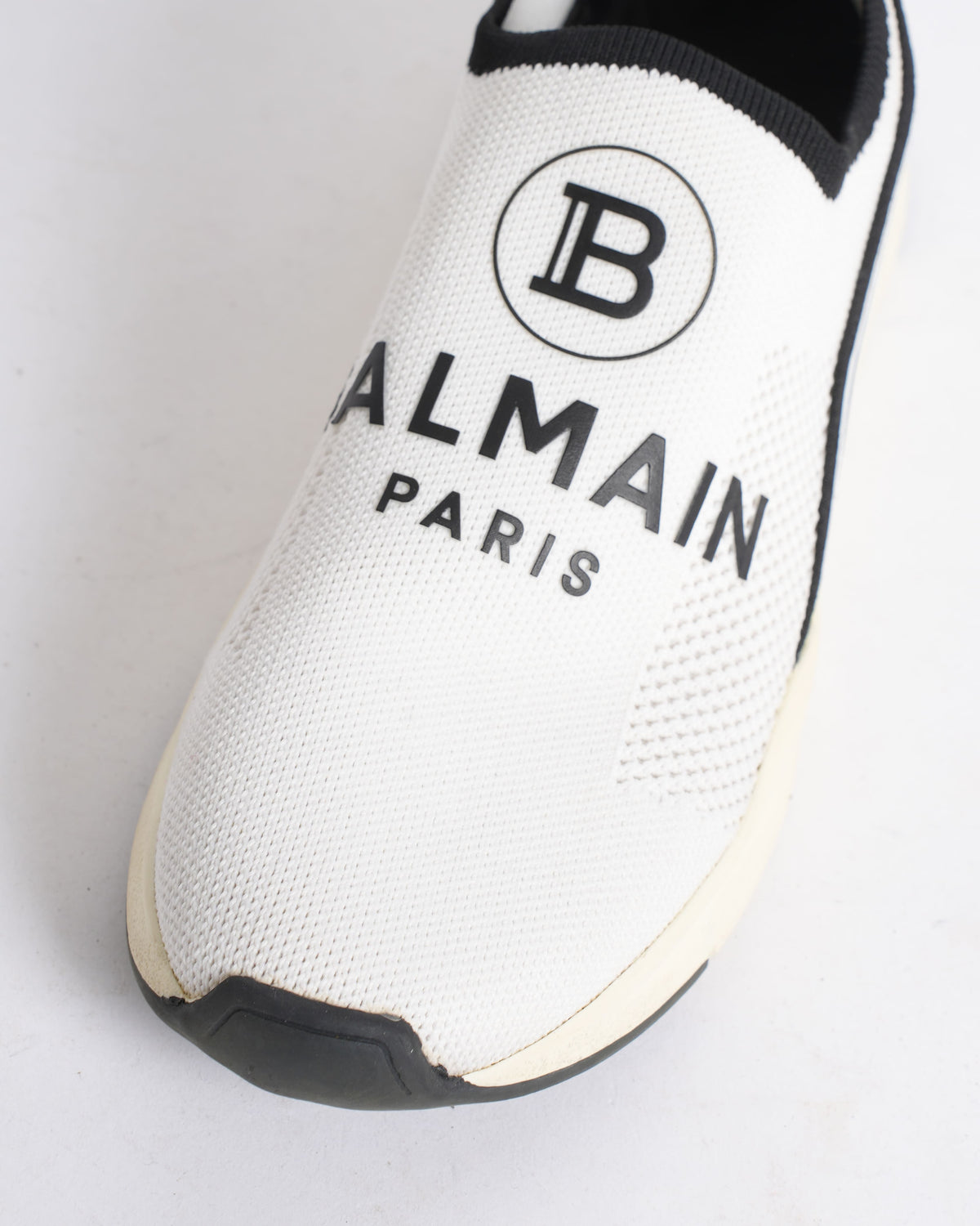 Balmain Logo Design Slip-On Low-Cut Women's Sneaker Flat Shoes