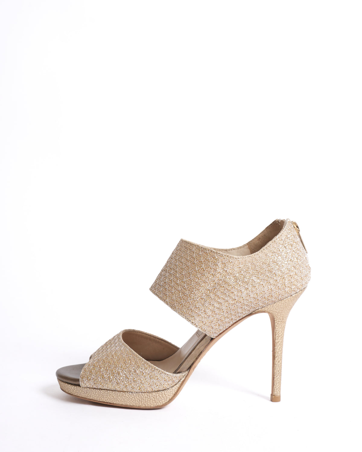 Jimmy choo private cuff glitter heels