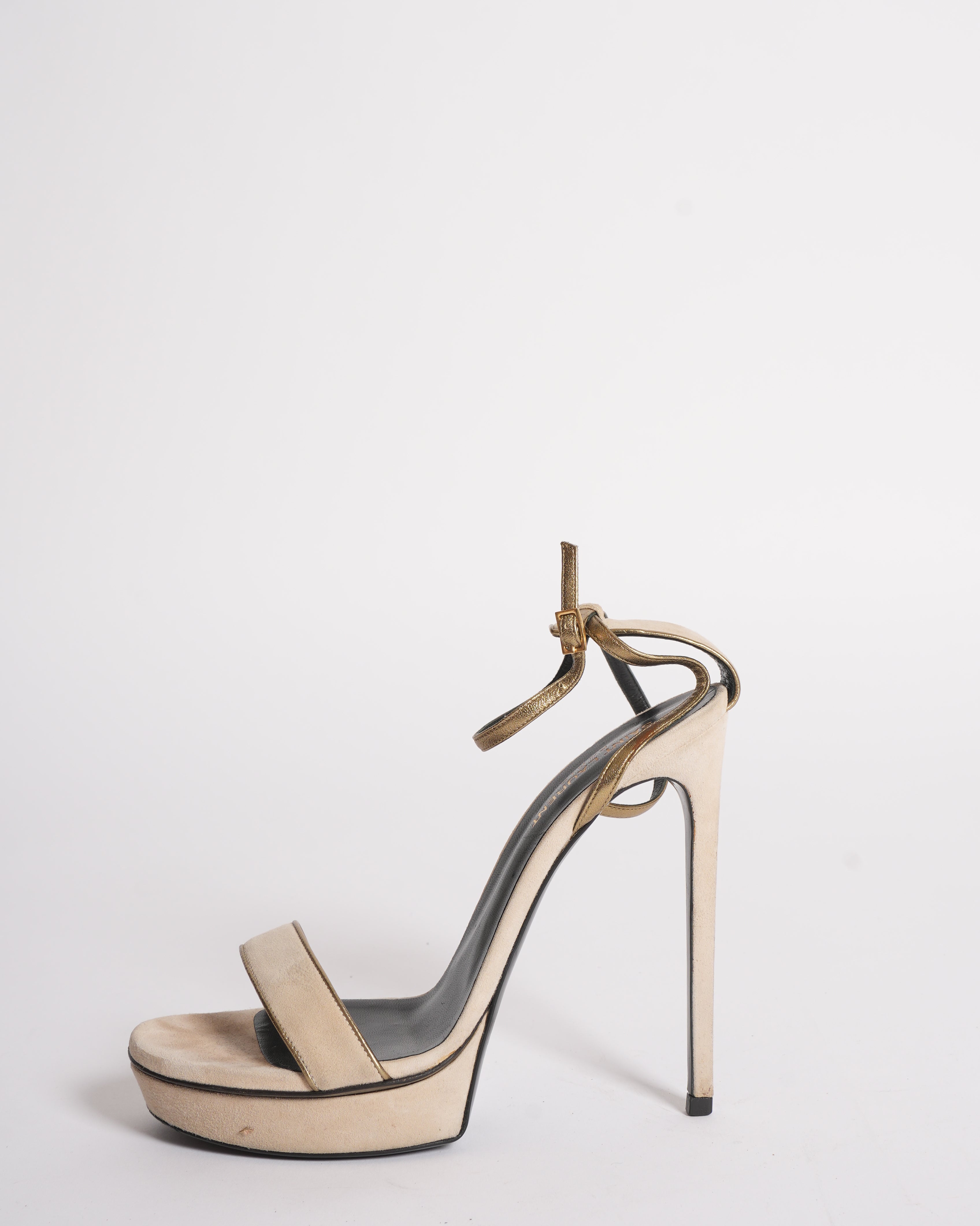 Saint laurent Beige suede Heels