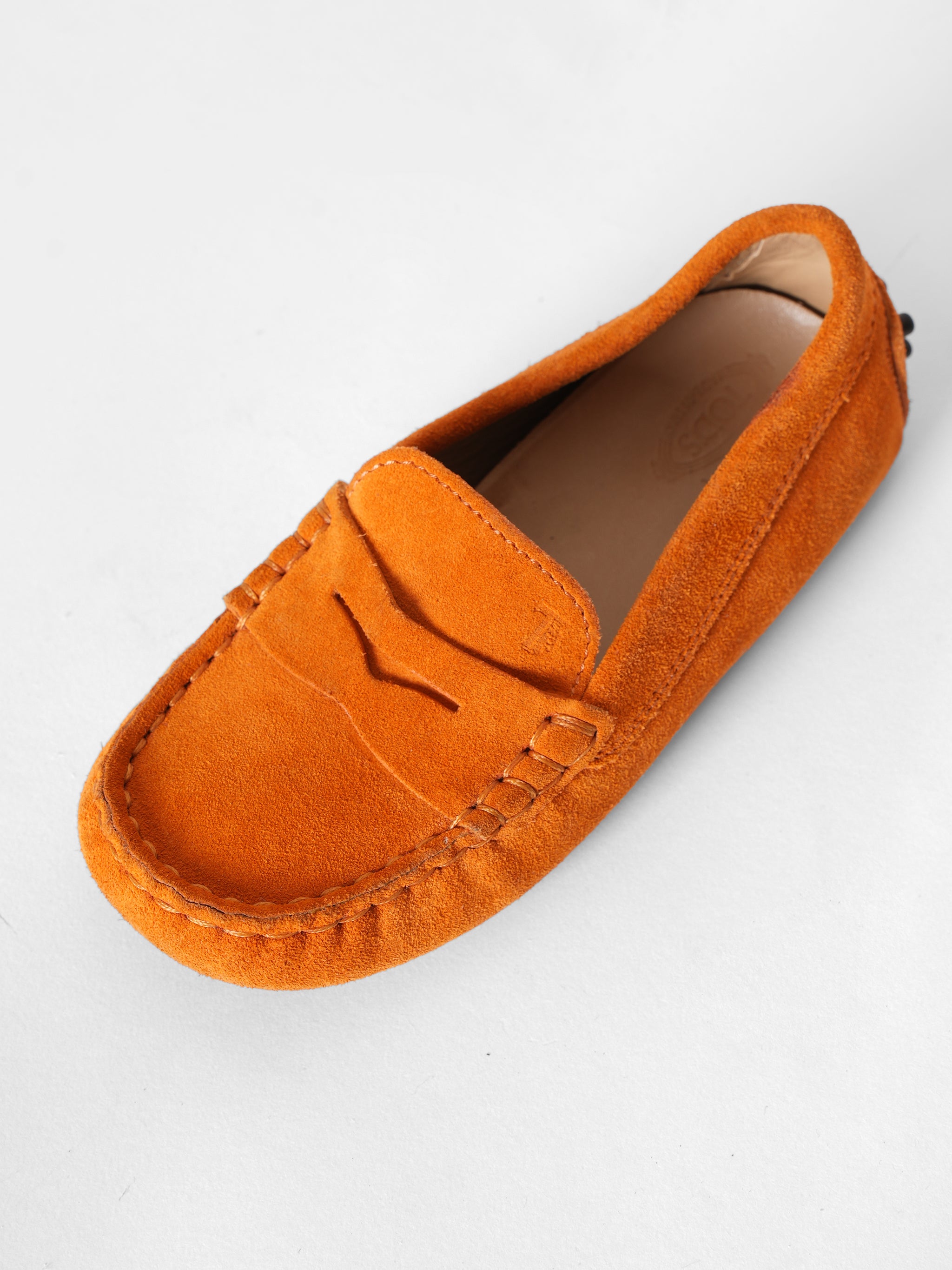 Junior Tod's Orange Loafers