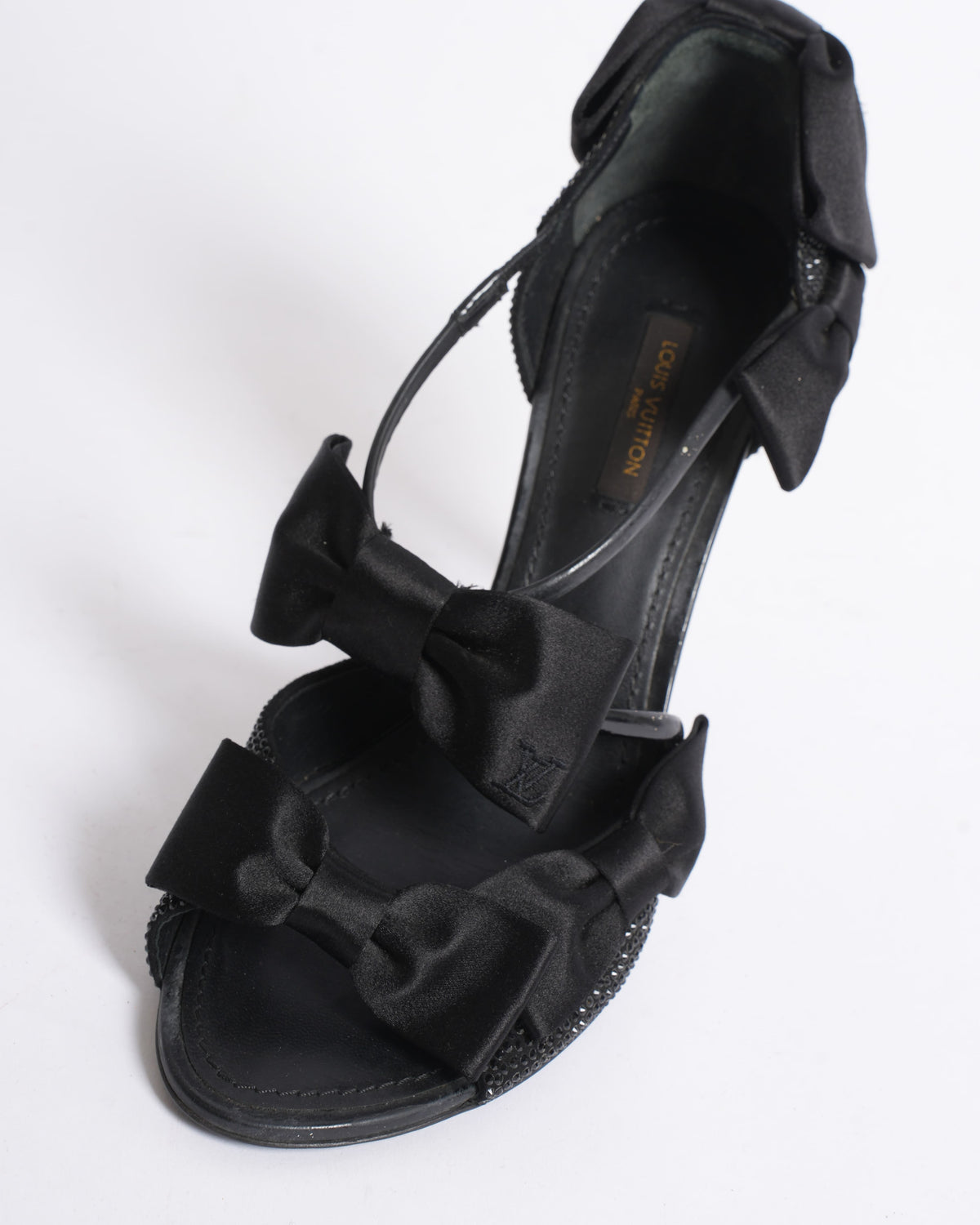 Louis Vuitton double satin bow heels