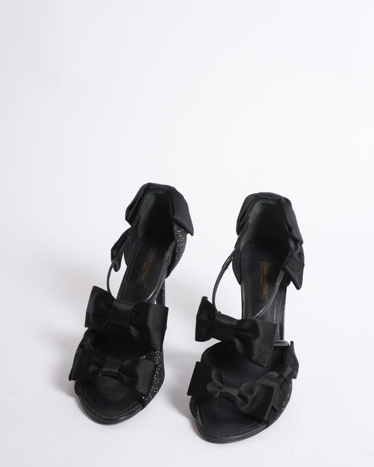 Louis Vuitton double satin bow heels