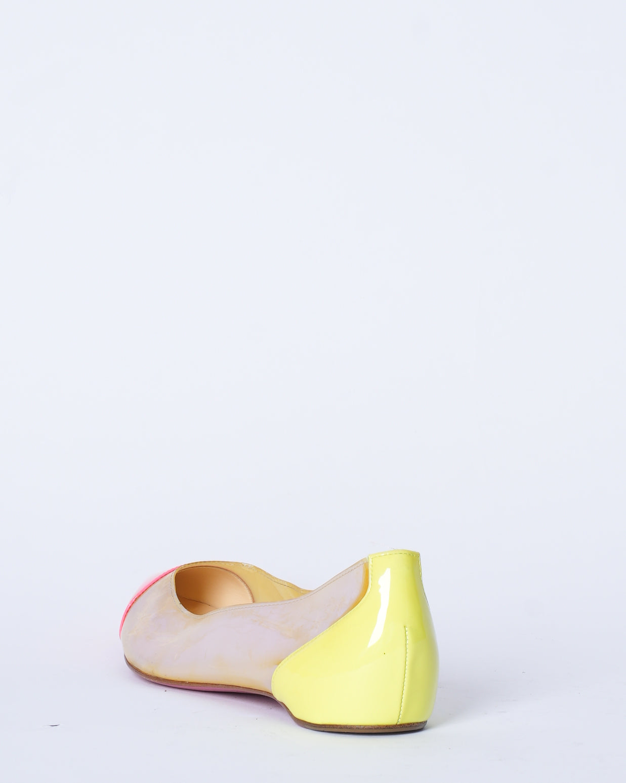 Christian Louboutin Multicolour Patent Leather & PVC Riviera Flats