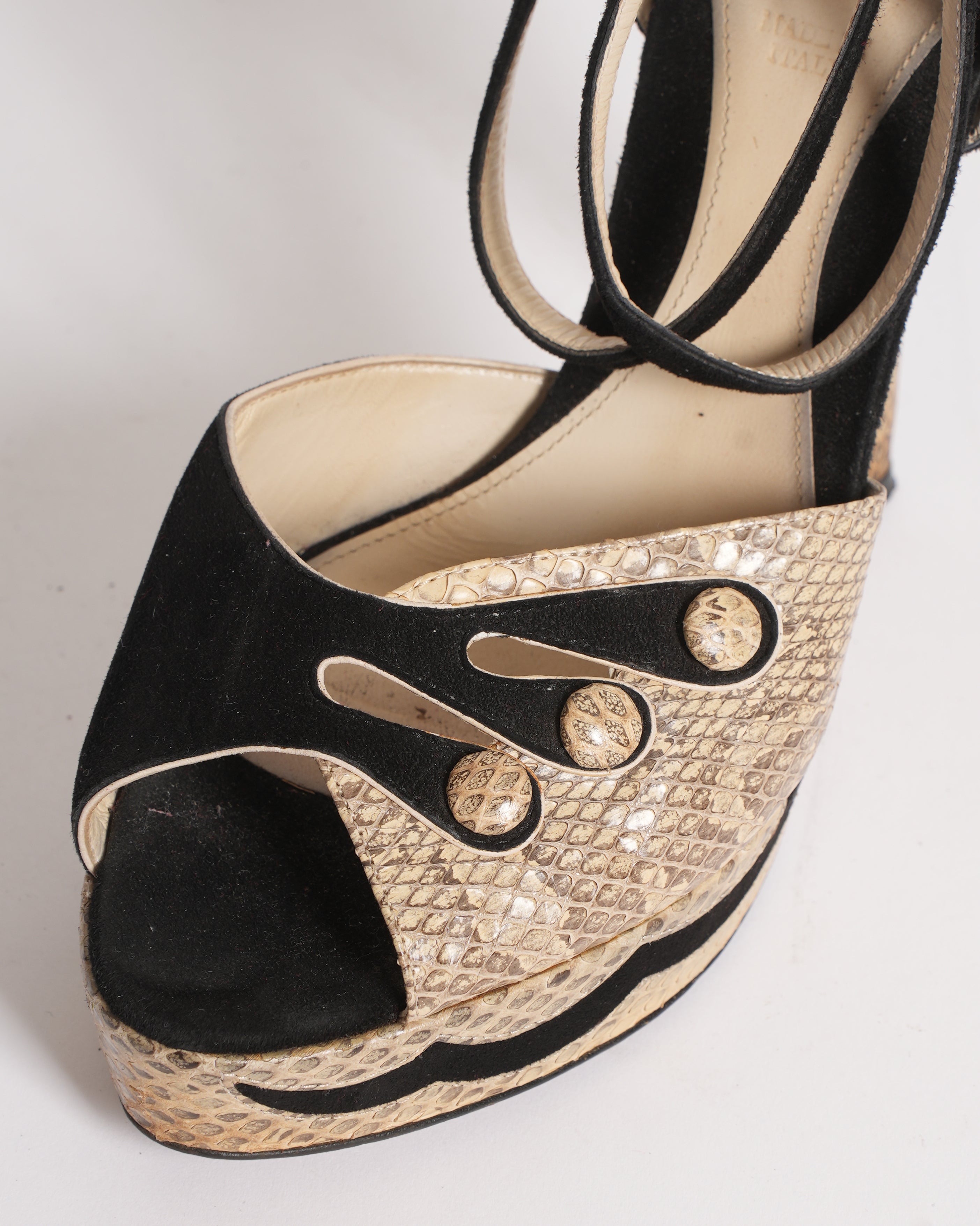 Bally Snakeskin Heels