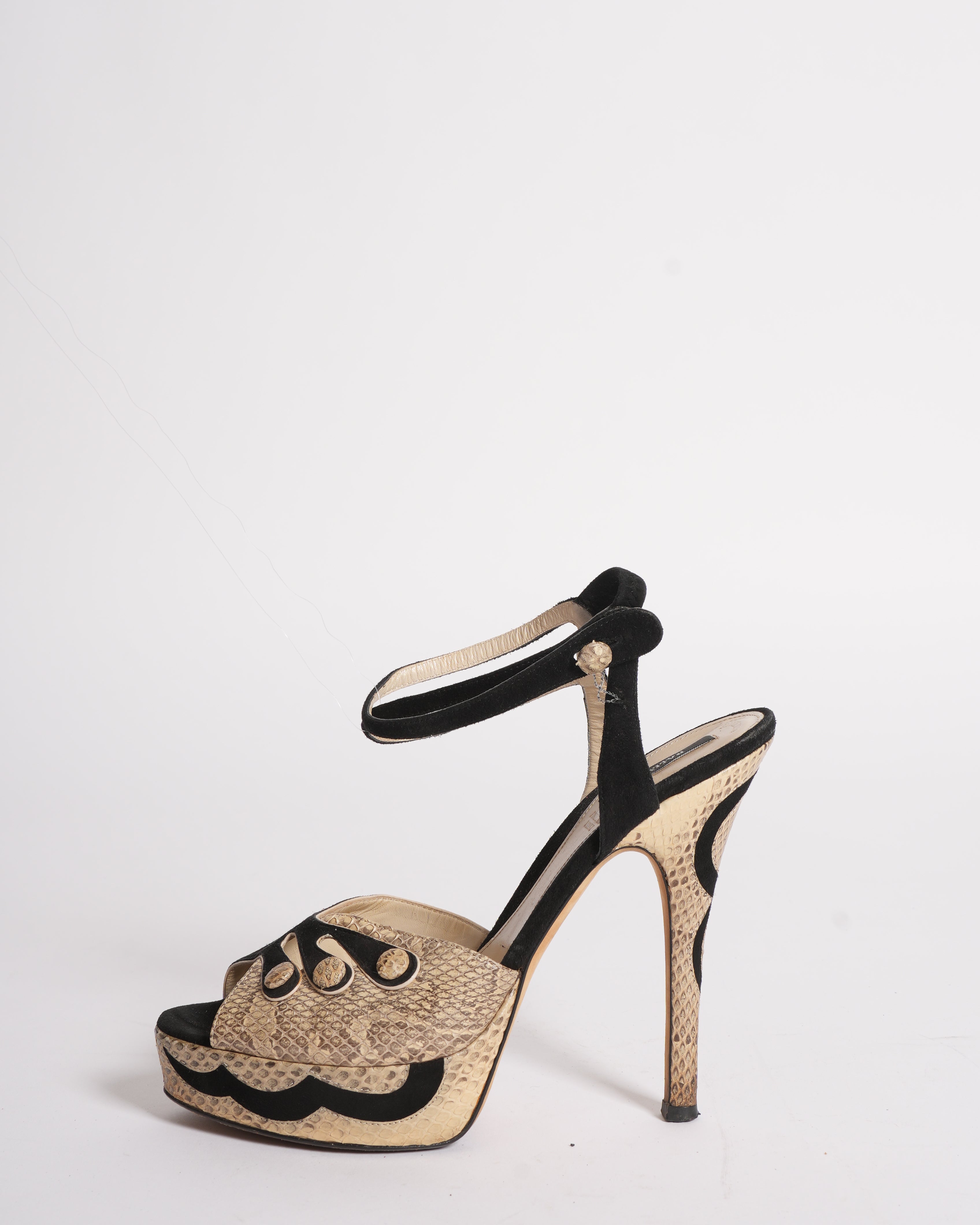 Bally Snakeskin Heels