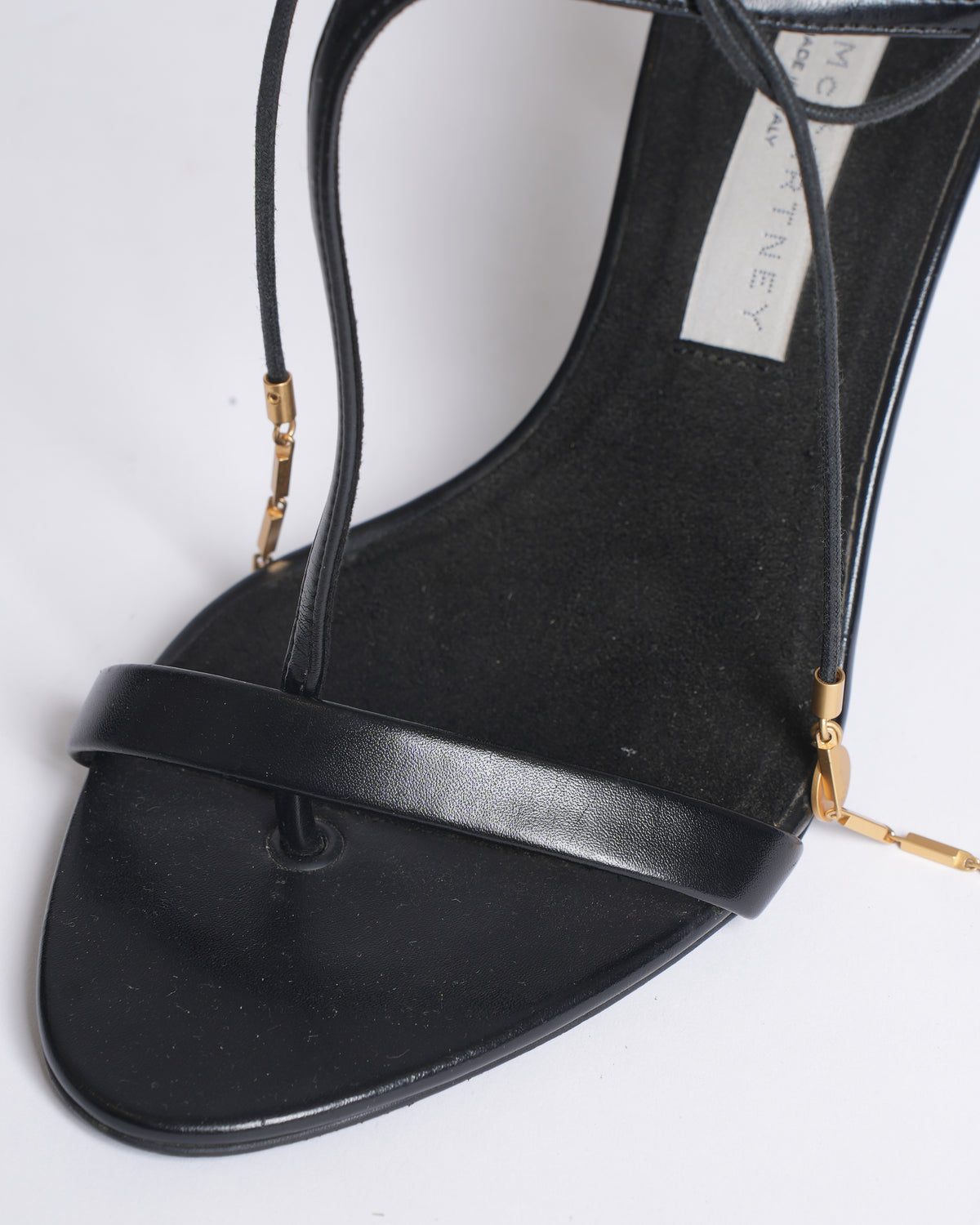 Stella McCartney Faux Leather Lace-Up Sandals