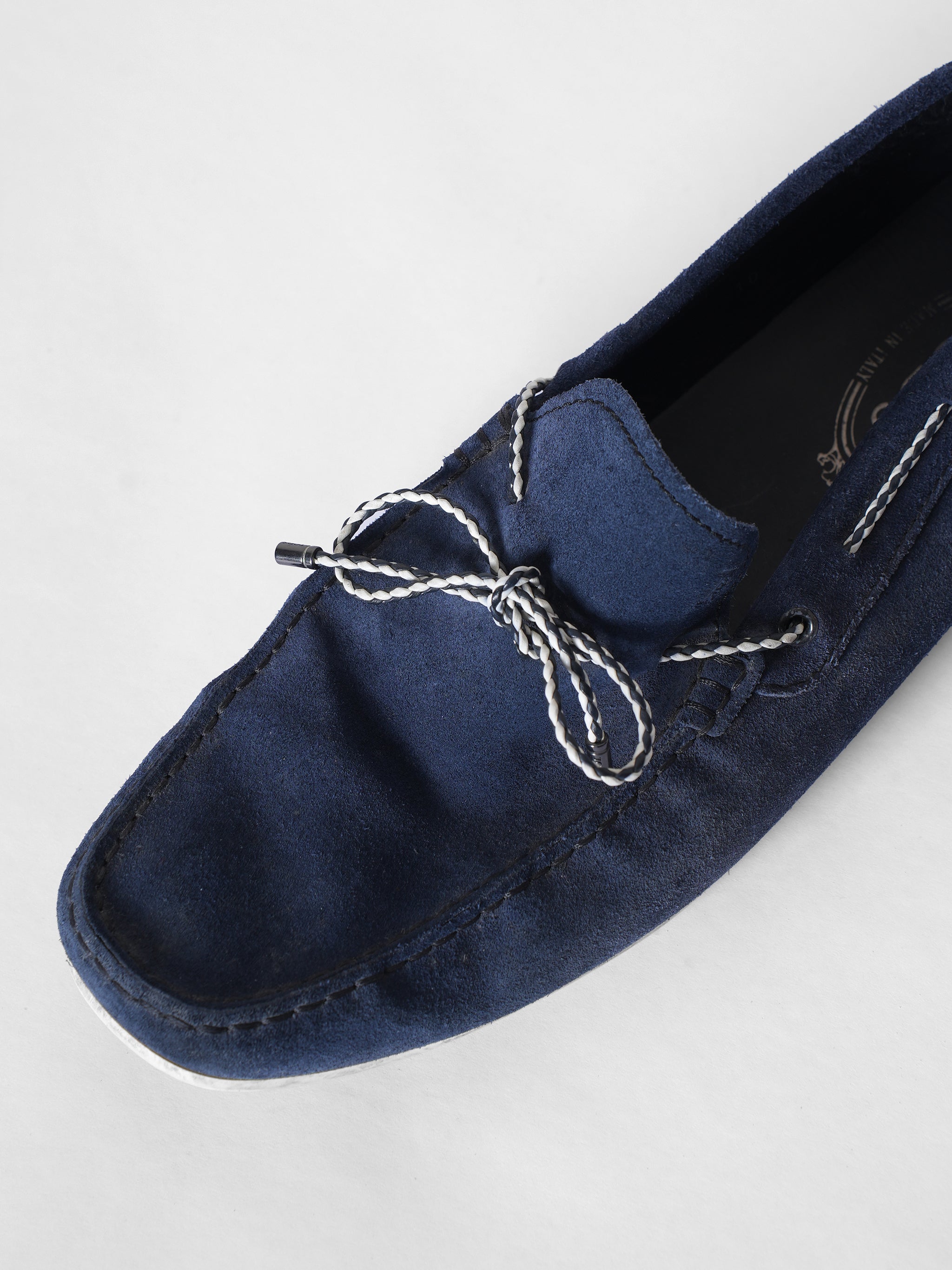 Tods Blue Lace Up Loafers