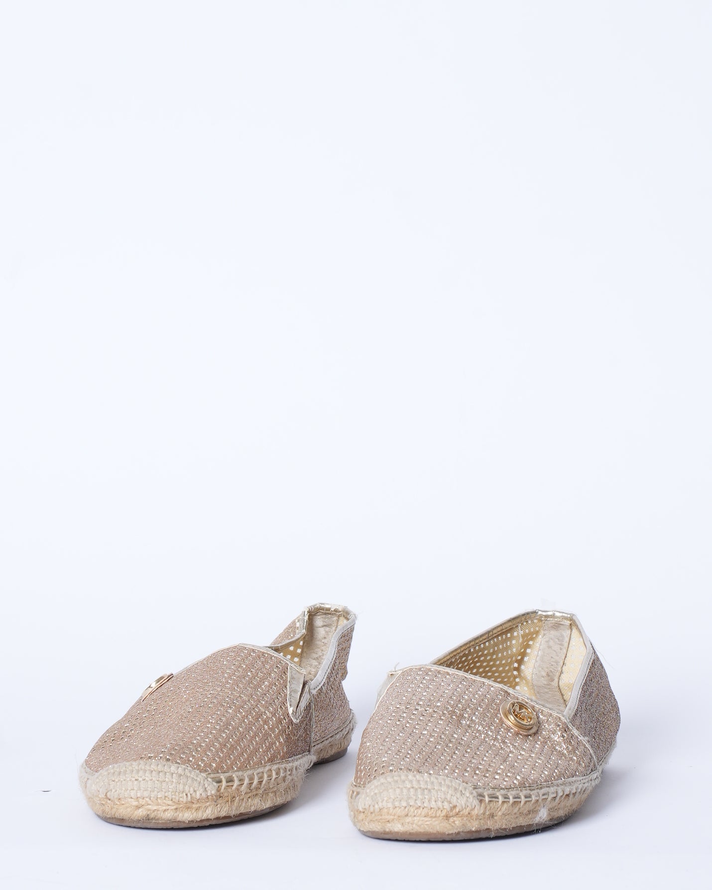 MK Kendrick Espadrilles In Metallic Gold