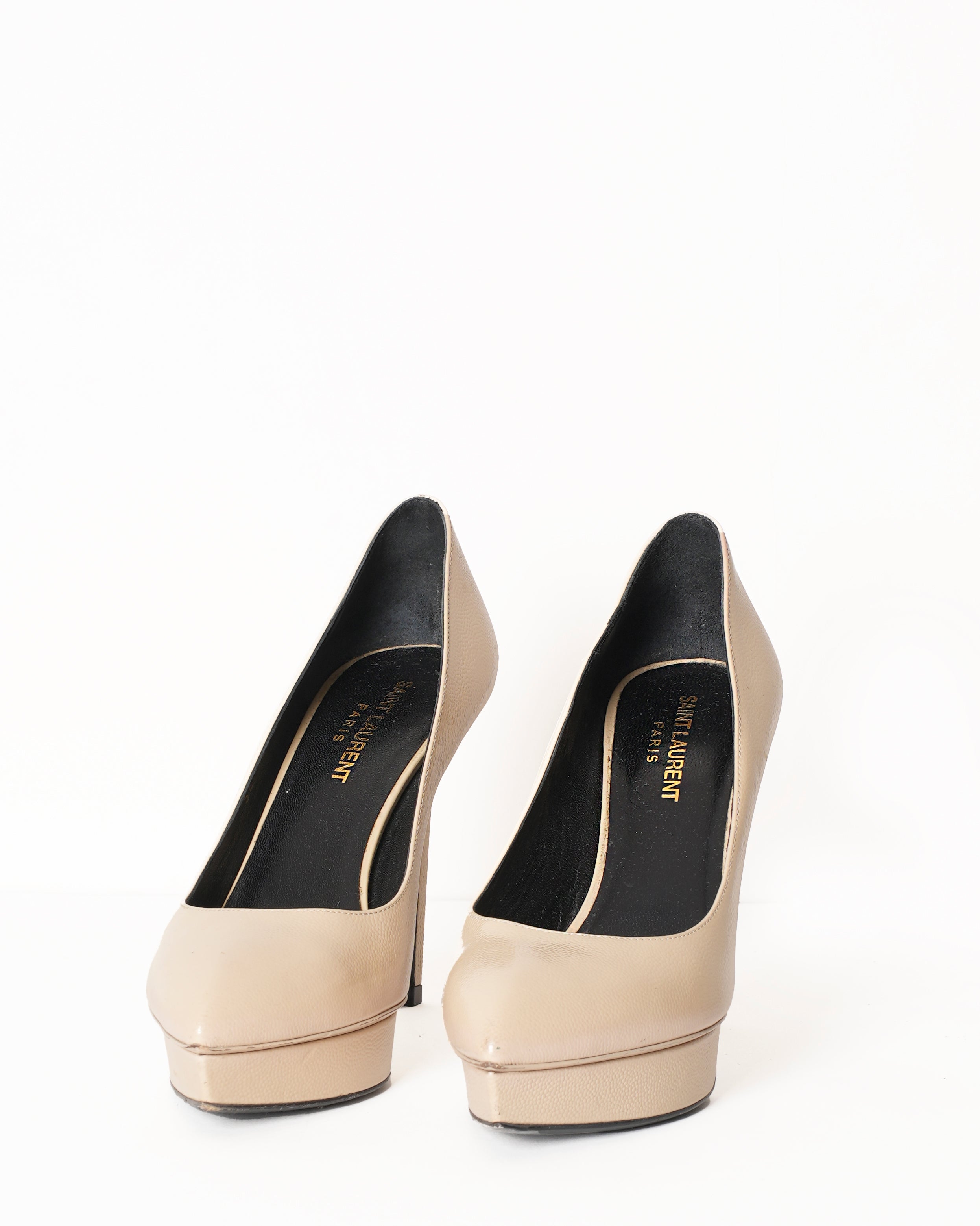 Saint Laurent Beige Janis Heel