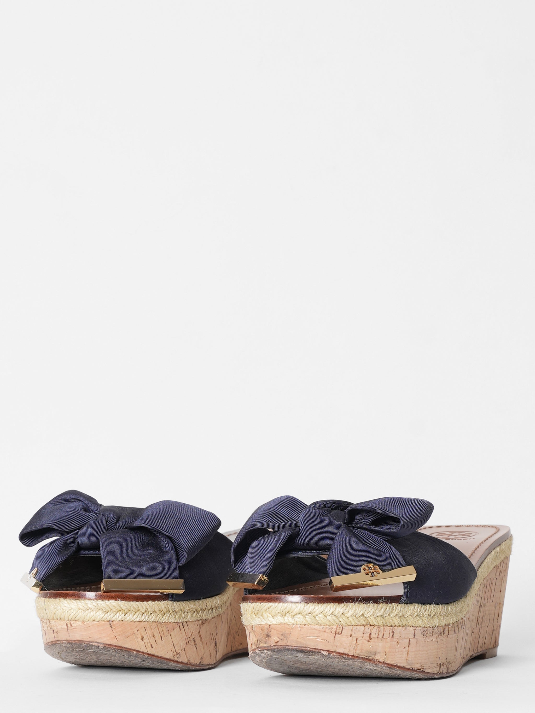 Tory Burch Penny Bow Sandals Platform Cork