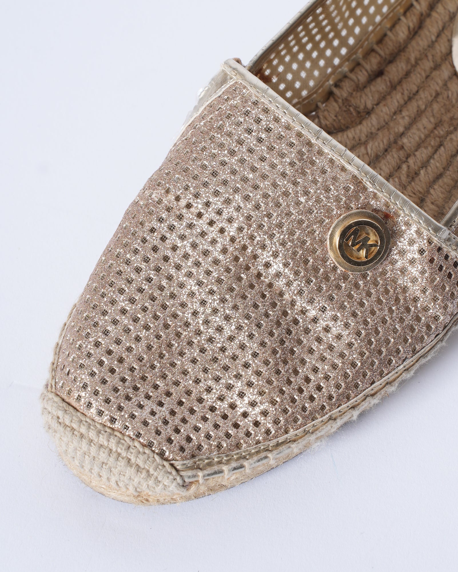 MK Kendrick Espadrilles In Metallic Gold