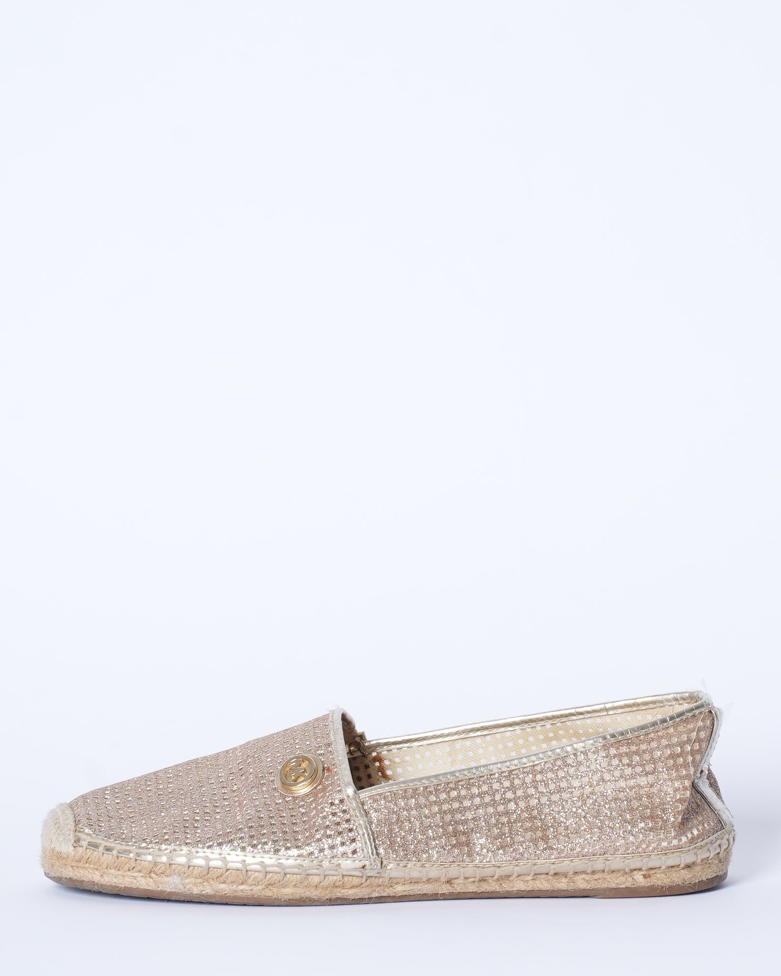 MK Kendrick Espadrilles In Metallic Gold