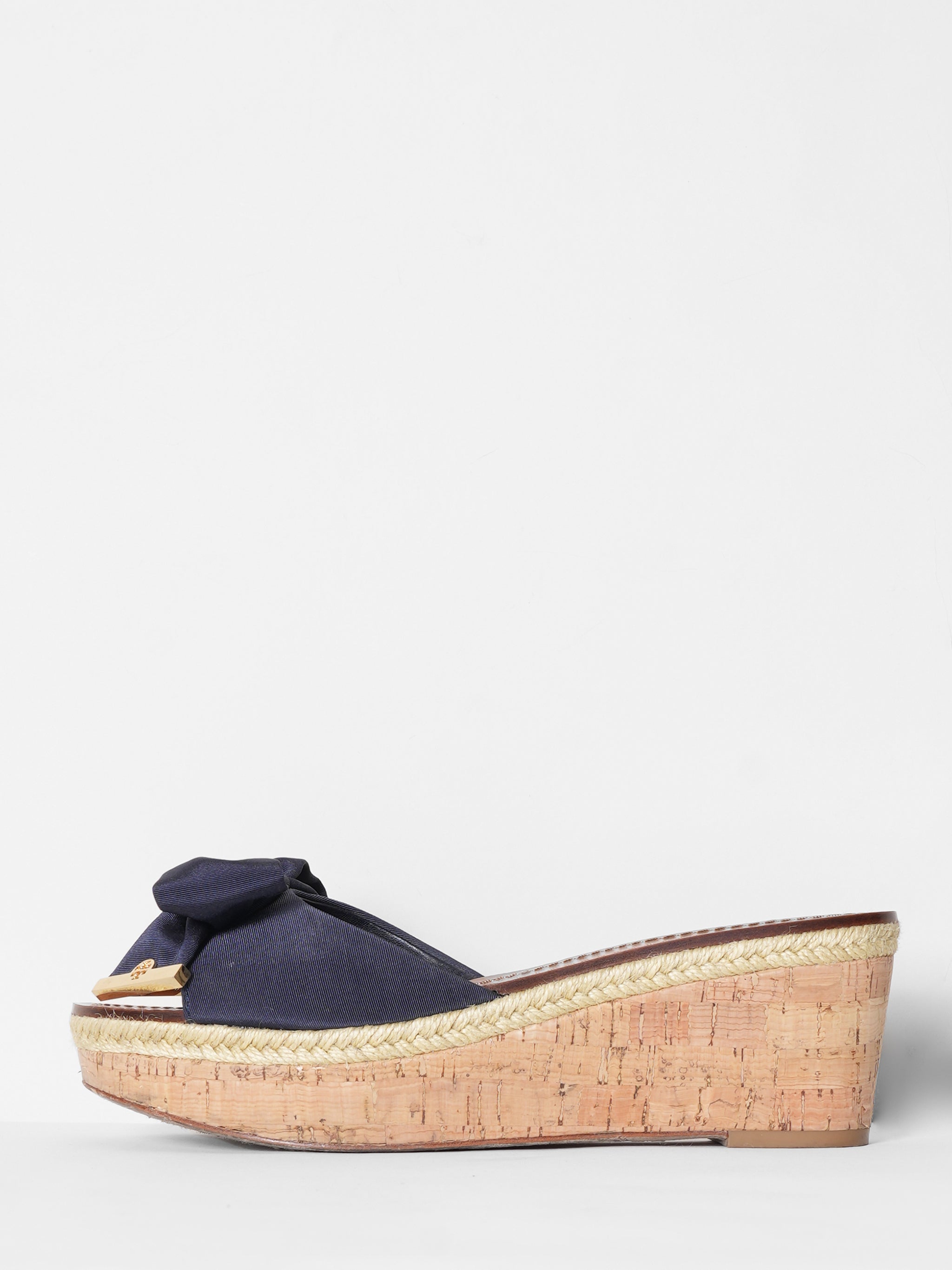 Tory Burch Penny Bow Sandals Platform Cork