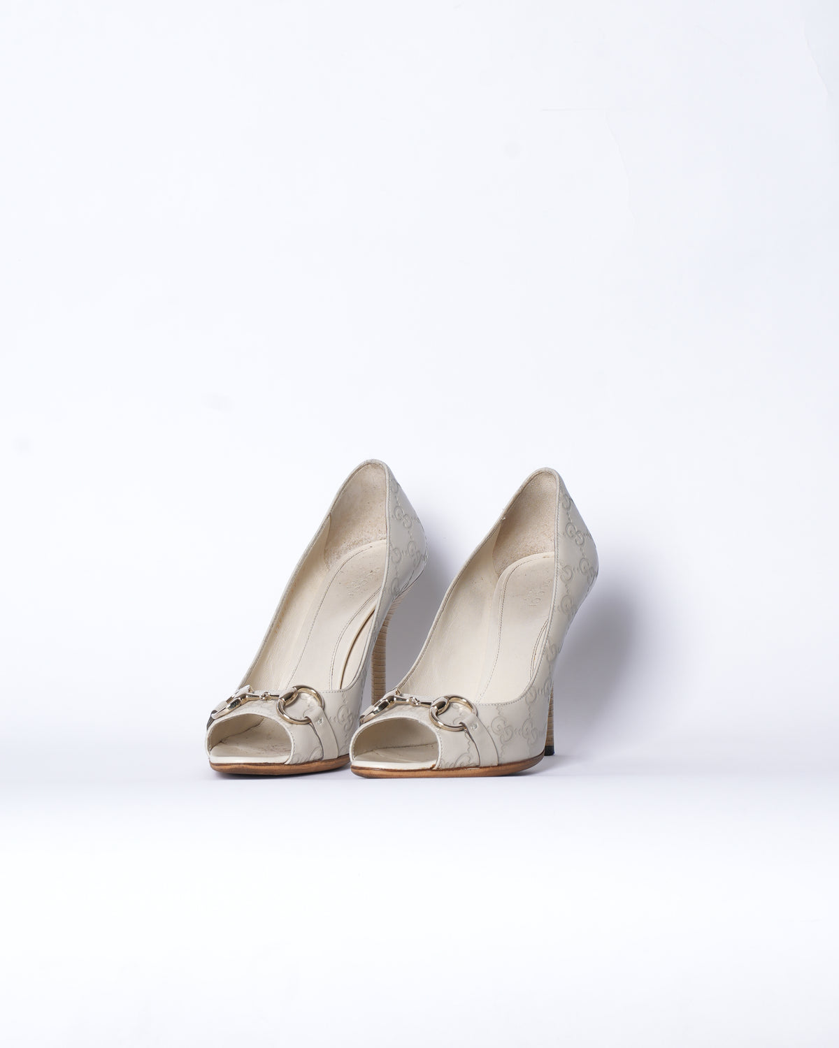 Gucci Horsebit Peep Toe Sandals