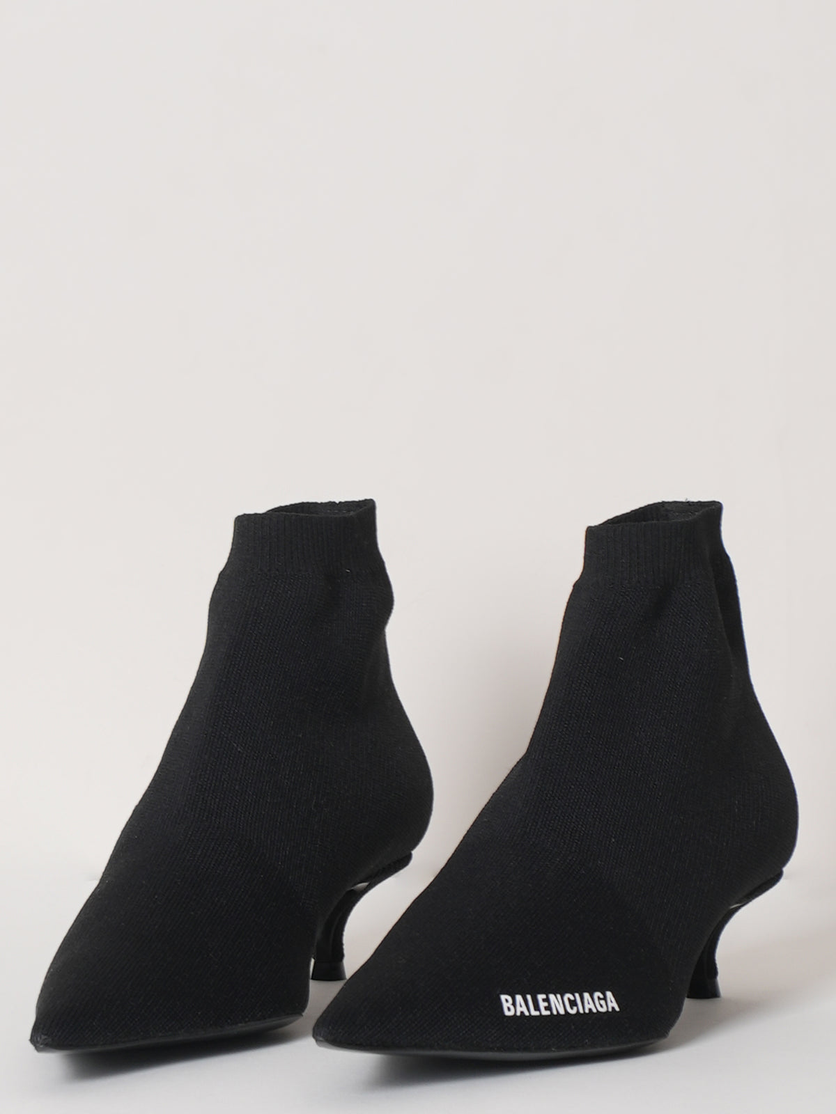 New Balenciaga Knit Boots In Black