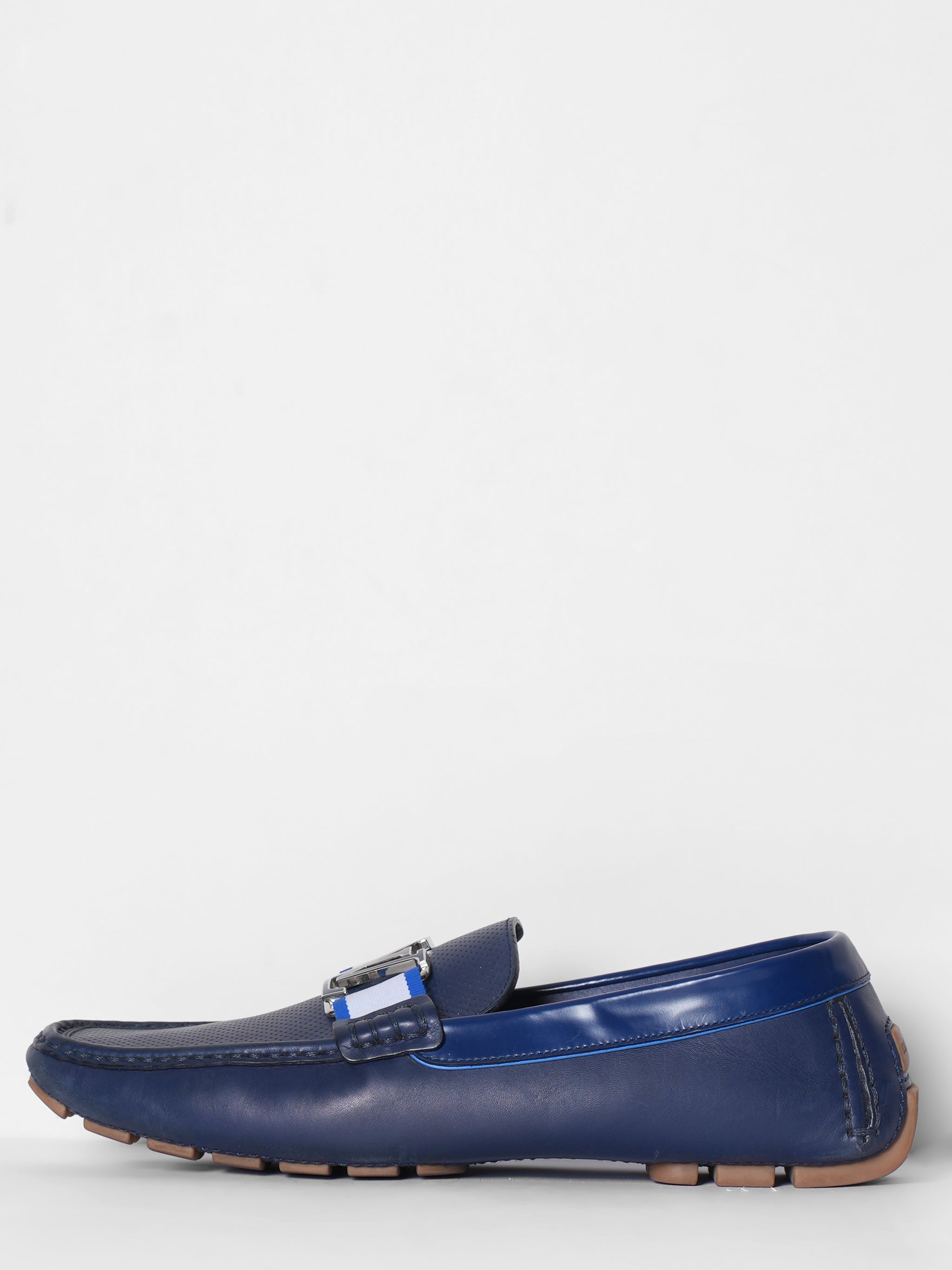 Louis Vuitton Blue Leather Monte Carlo Loafers