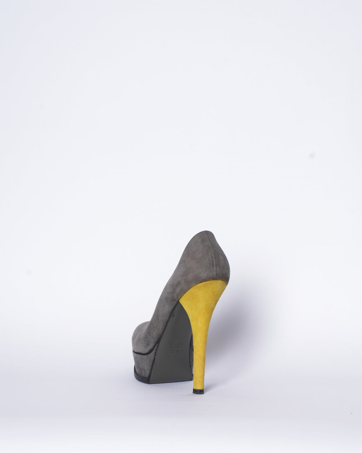 Fendi Suede Grey Platforms