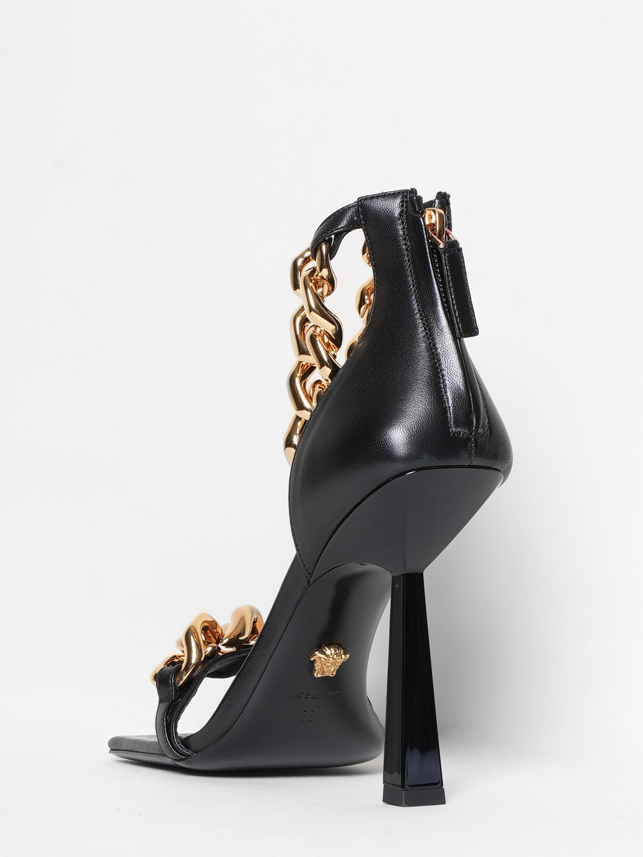 New Versace Medusa Chain High Heel Sandals