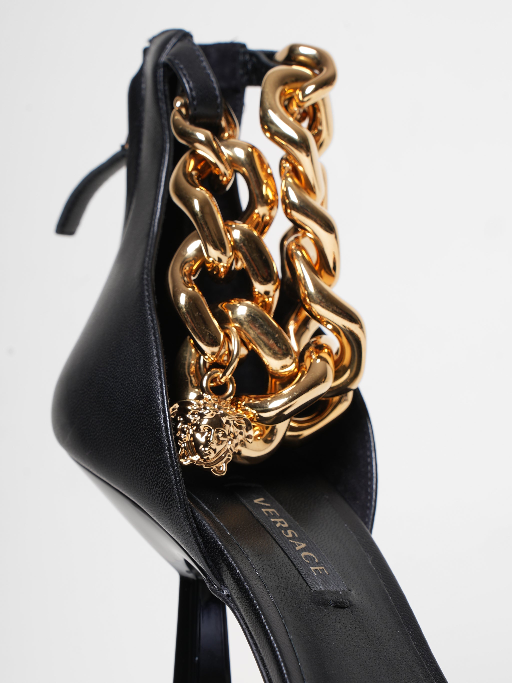 New Versace Medusa Chain High Heel Sandals