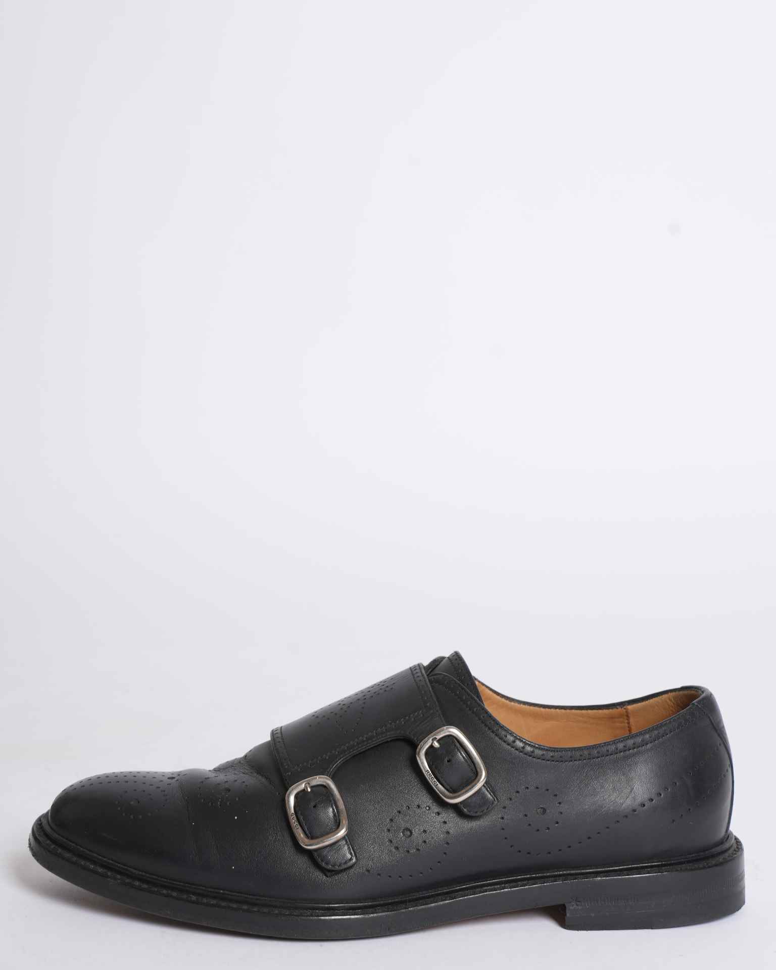Gucci Men's Calfskin Double Monk Strap Loafers