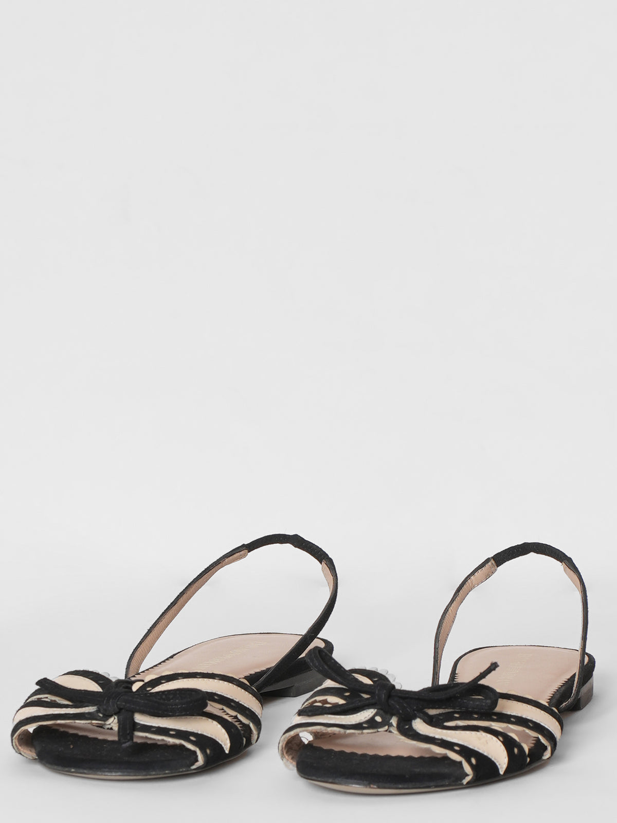 Emporio Armani Velvet Sandals