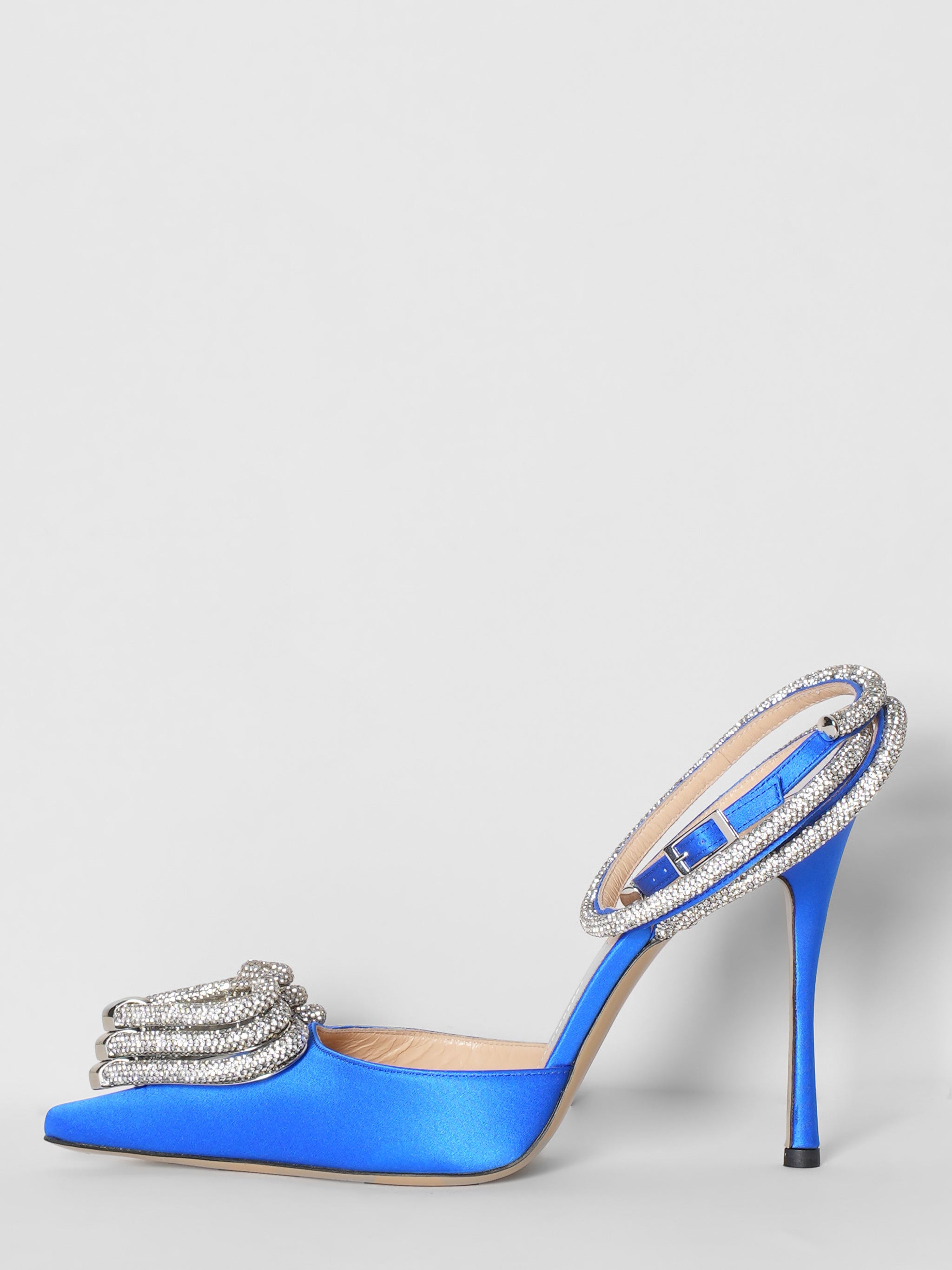 Mach and Mach Triple Heart High Heels Royal Blue