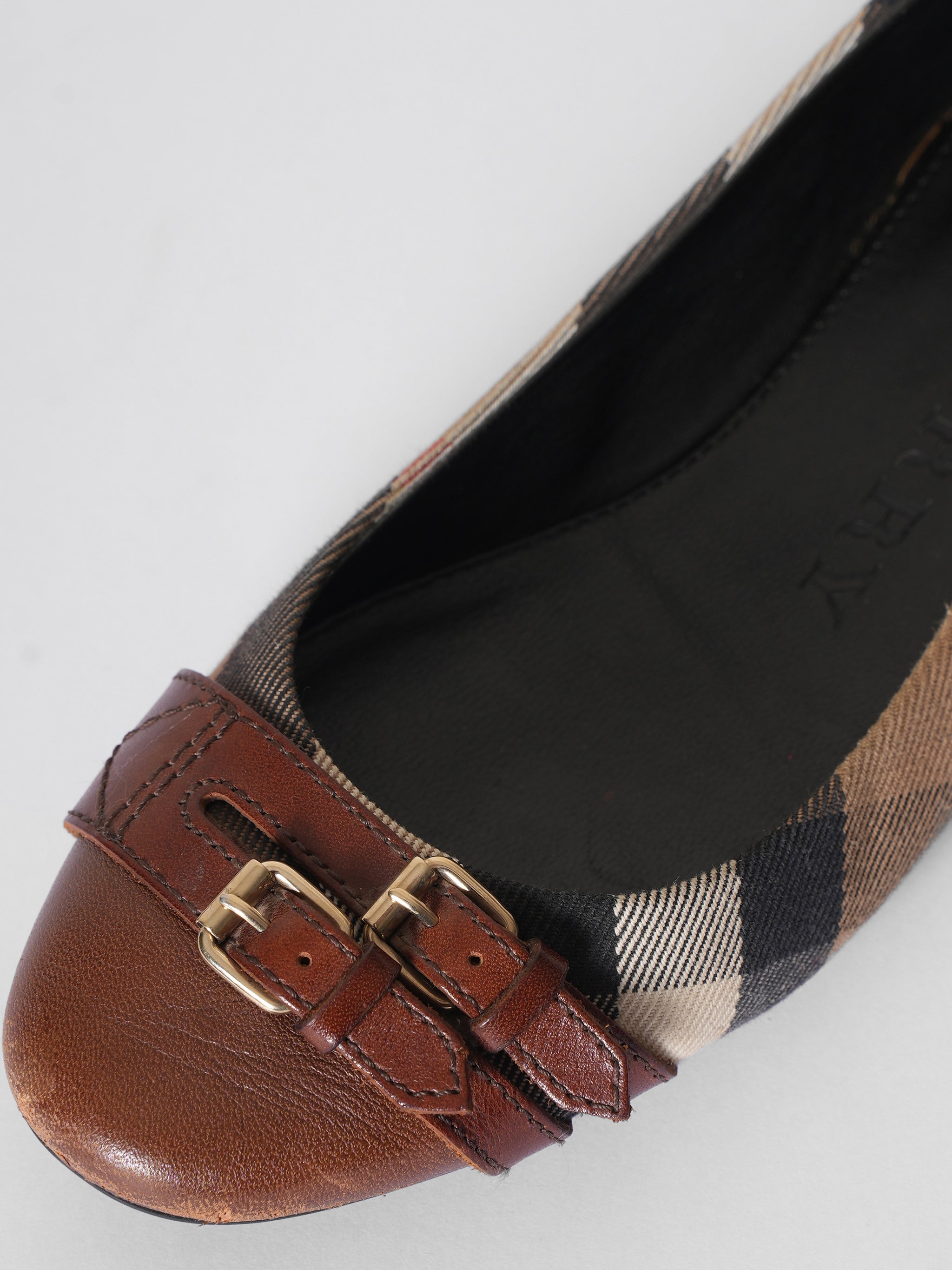 Burberry Nova Check Ballerina Flats