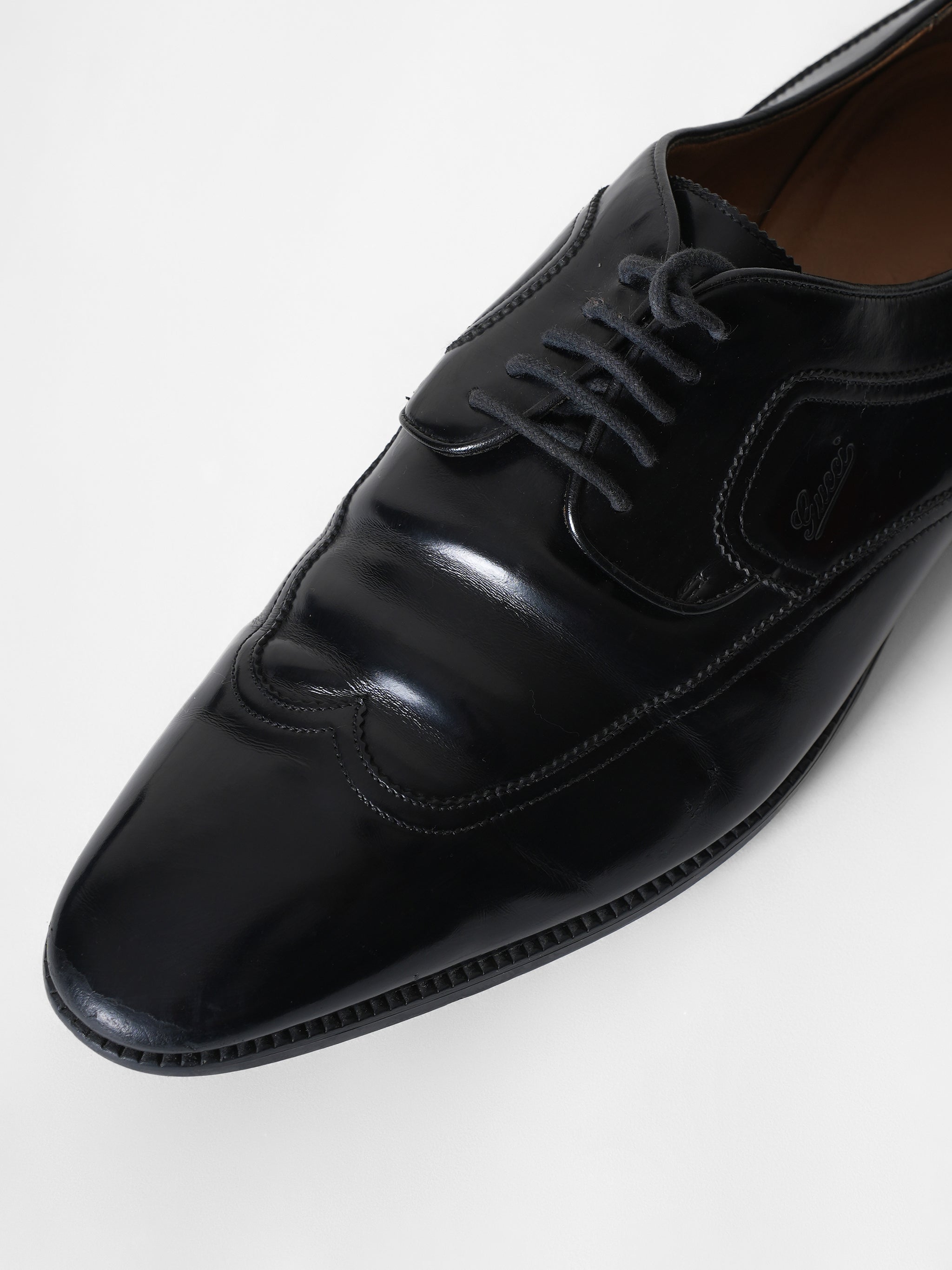 Gucci Black Tie-up Formal Shoes