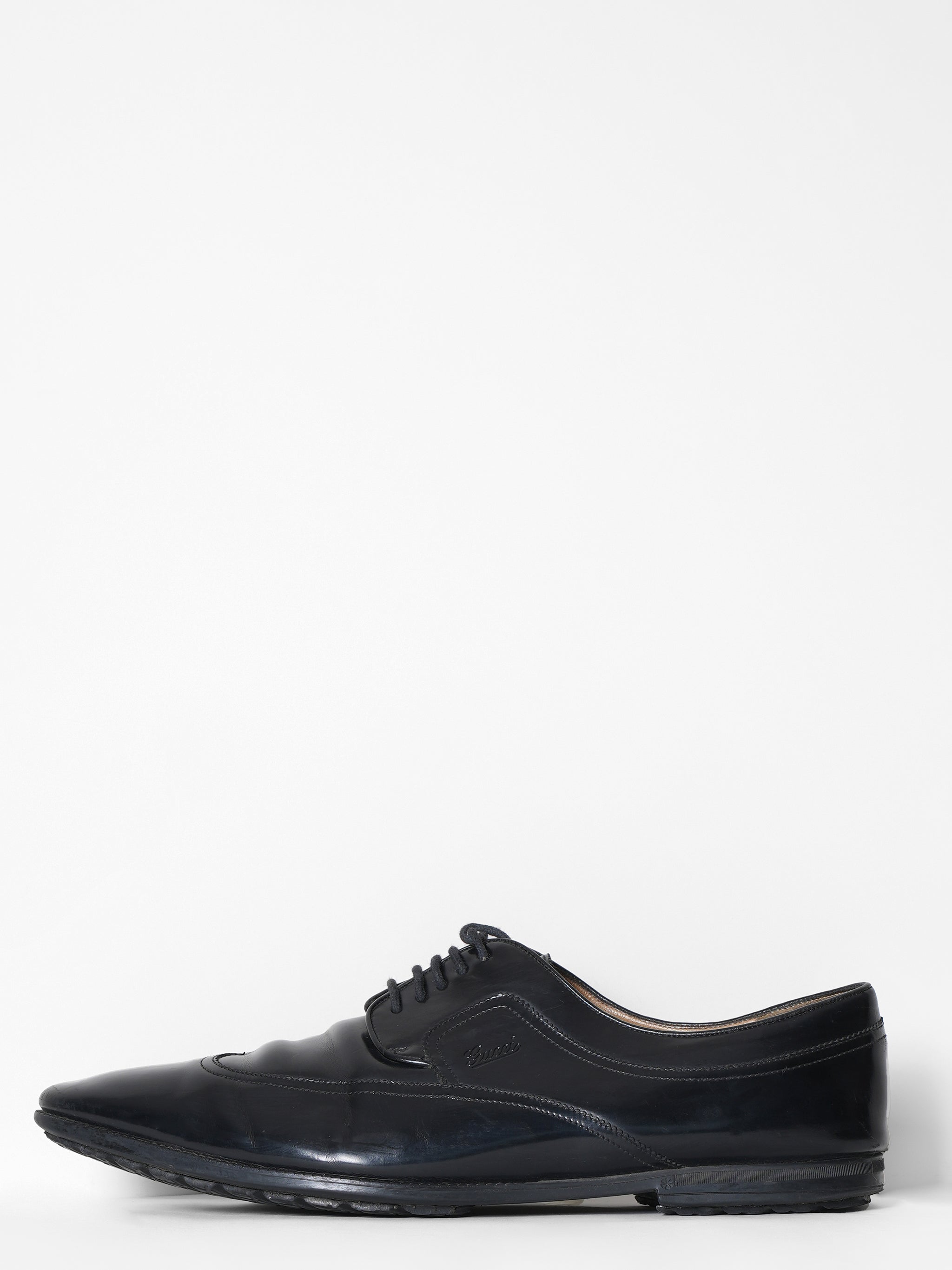 Gucci Black Tie-up Formal Shoes