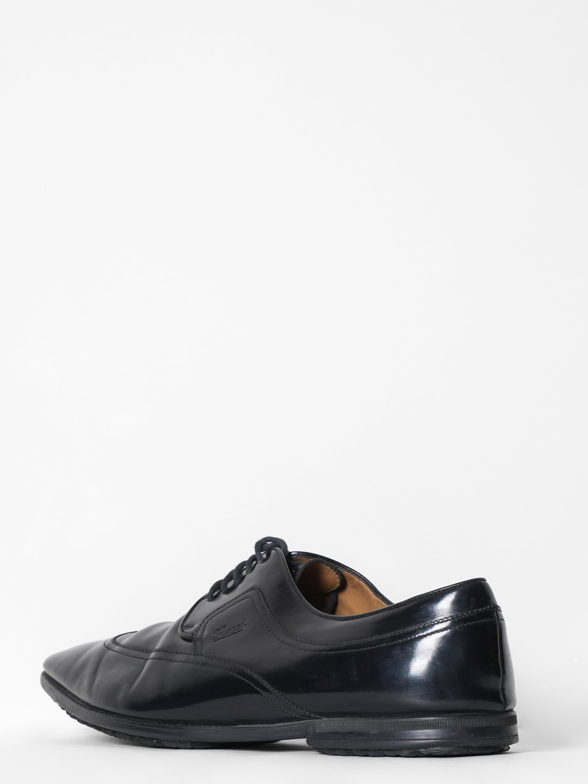 Gucci Black Tie-up Formal Shoes