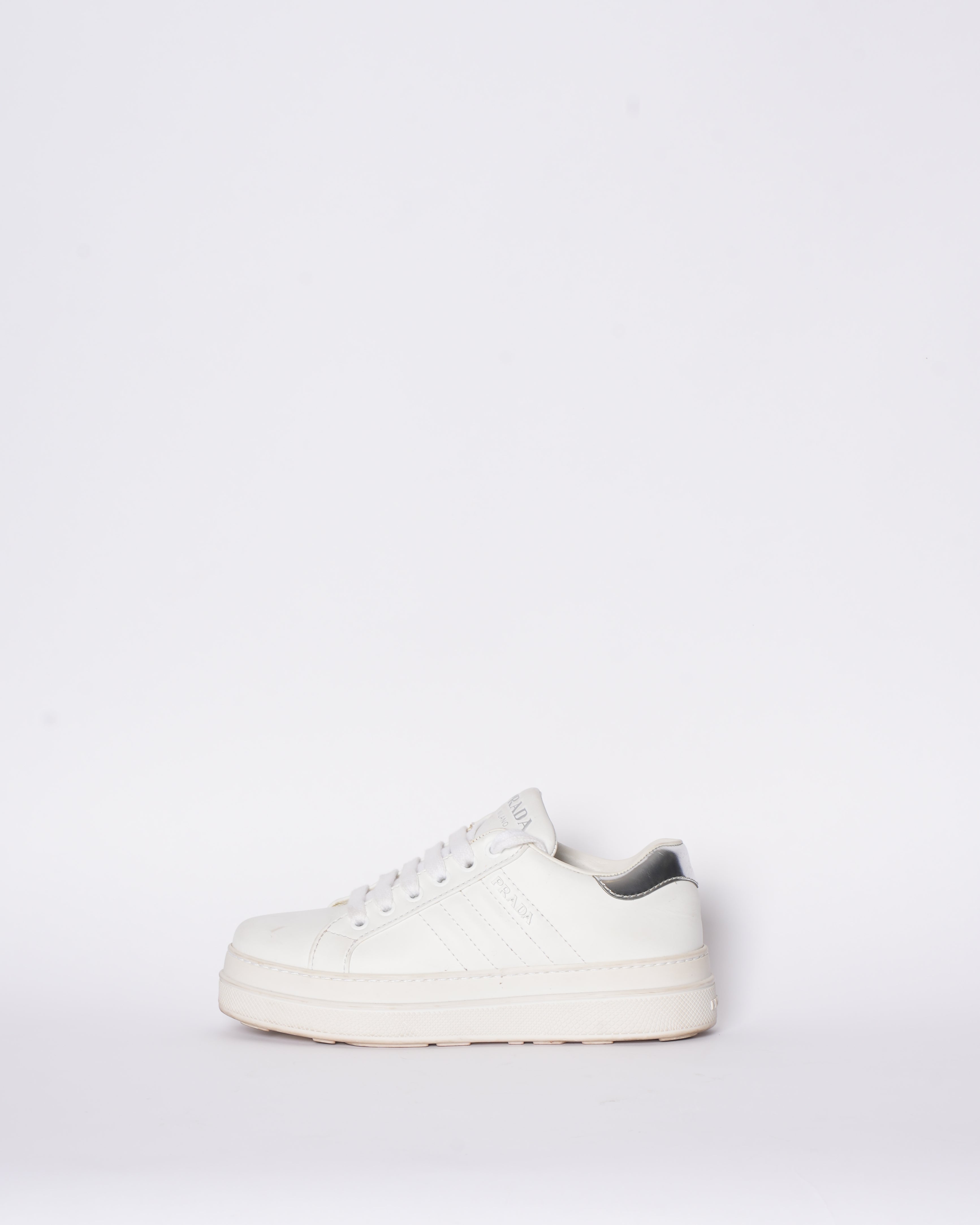 Prada Low Cut Trainers In White