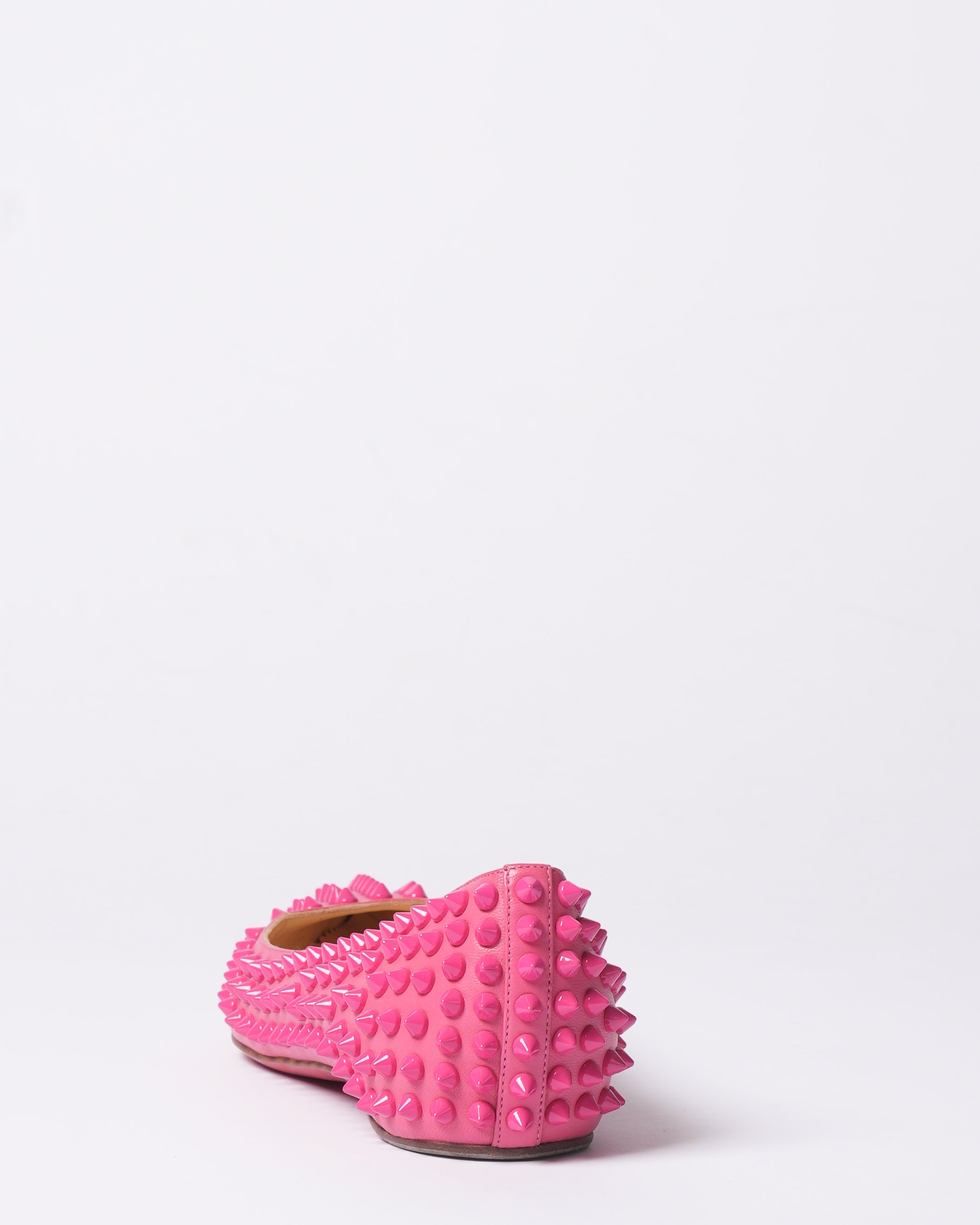 Christian Louboutin Spoke Flats In Pink