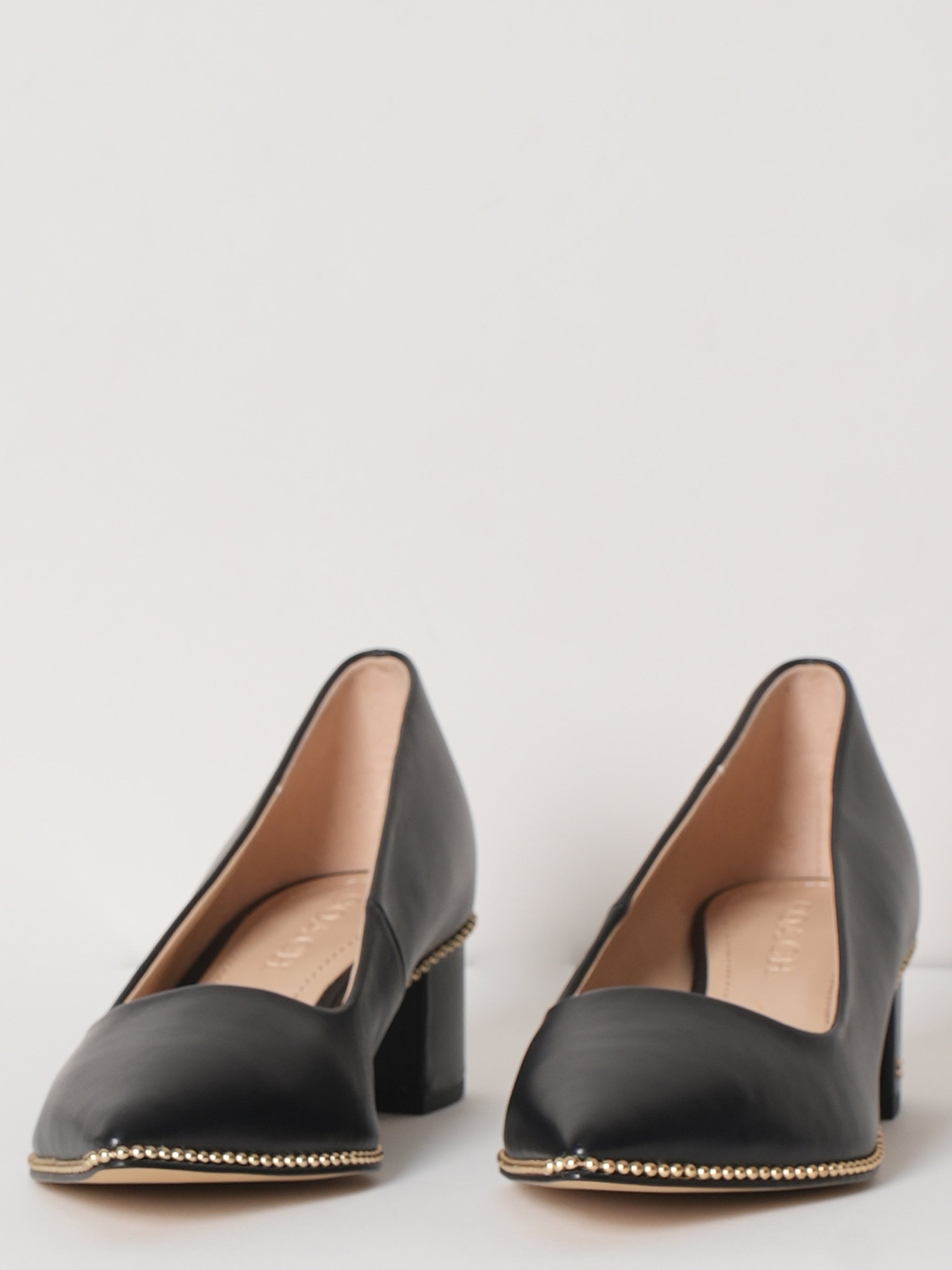 New Coach Black Block Heels