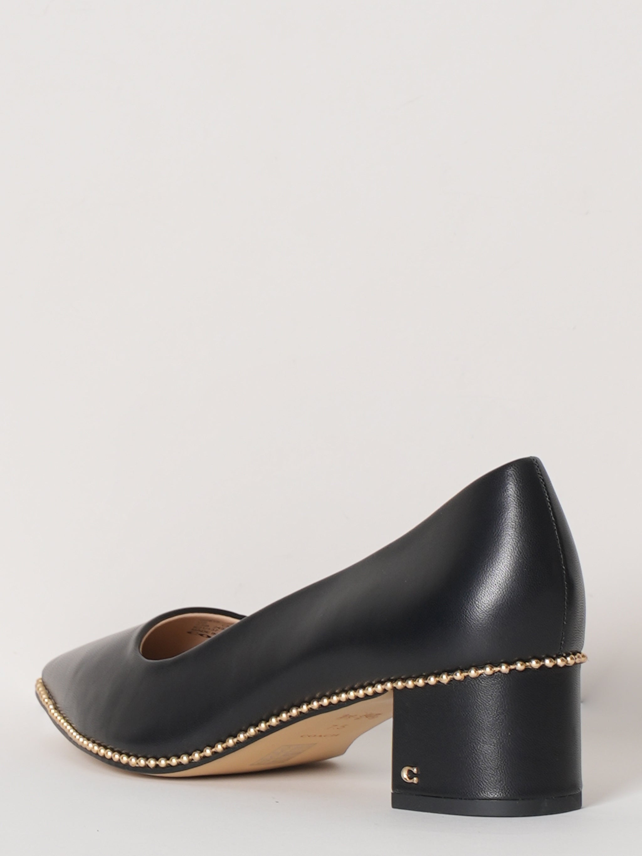 New Coach Black Block Heels