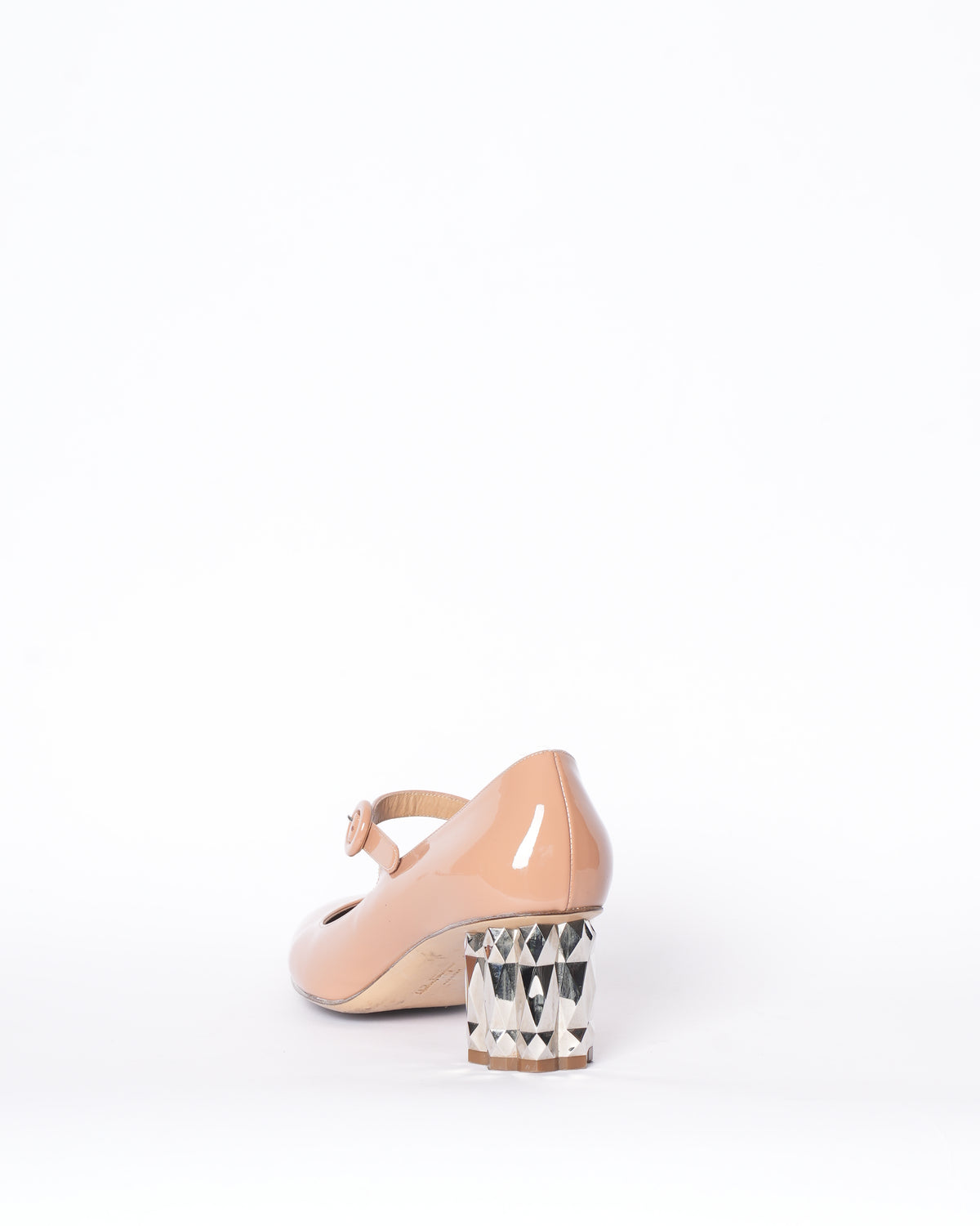 Salvatore Ferragamo Ortensia Refracted Blush Heel