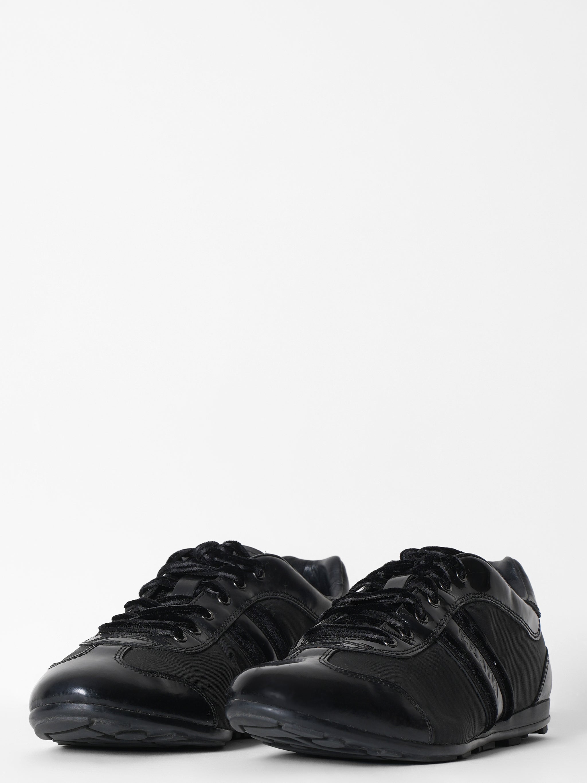 Prada Black Lace Up Shoes