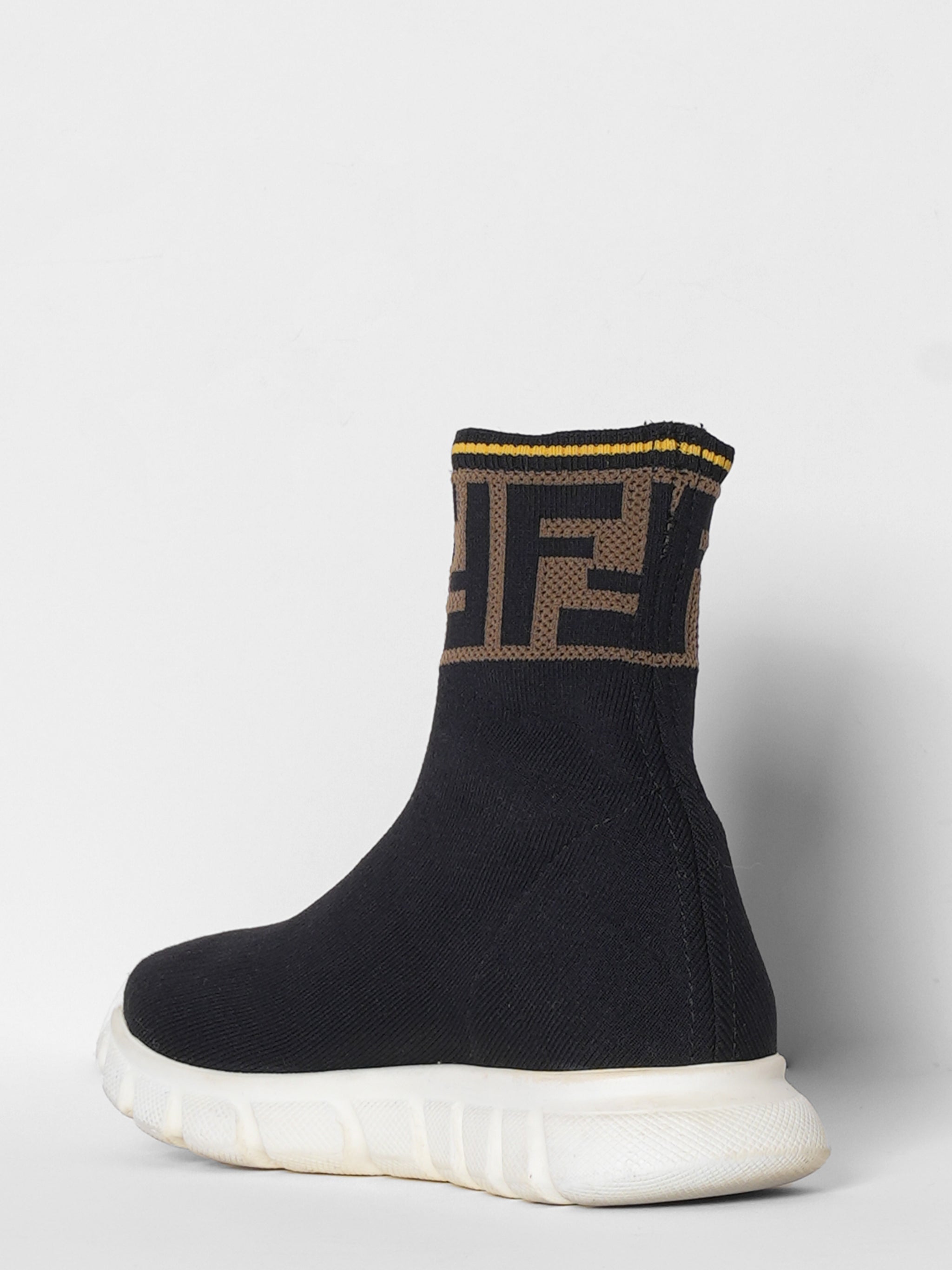 Fendi Kids Black Speed Trainers