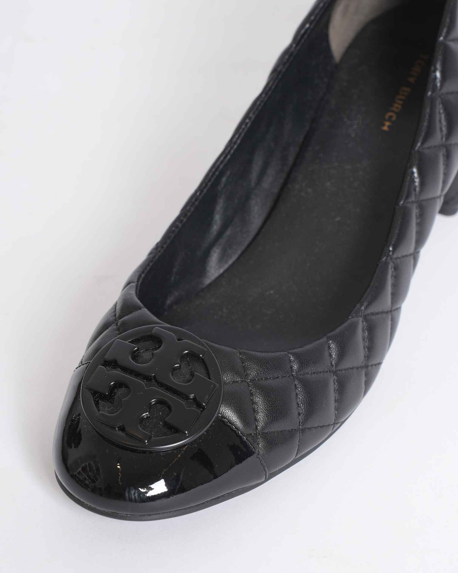 Tory burch quilted block heels