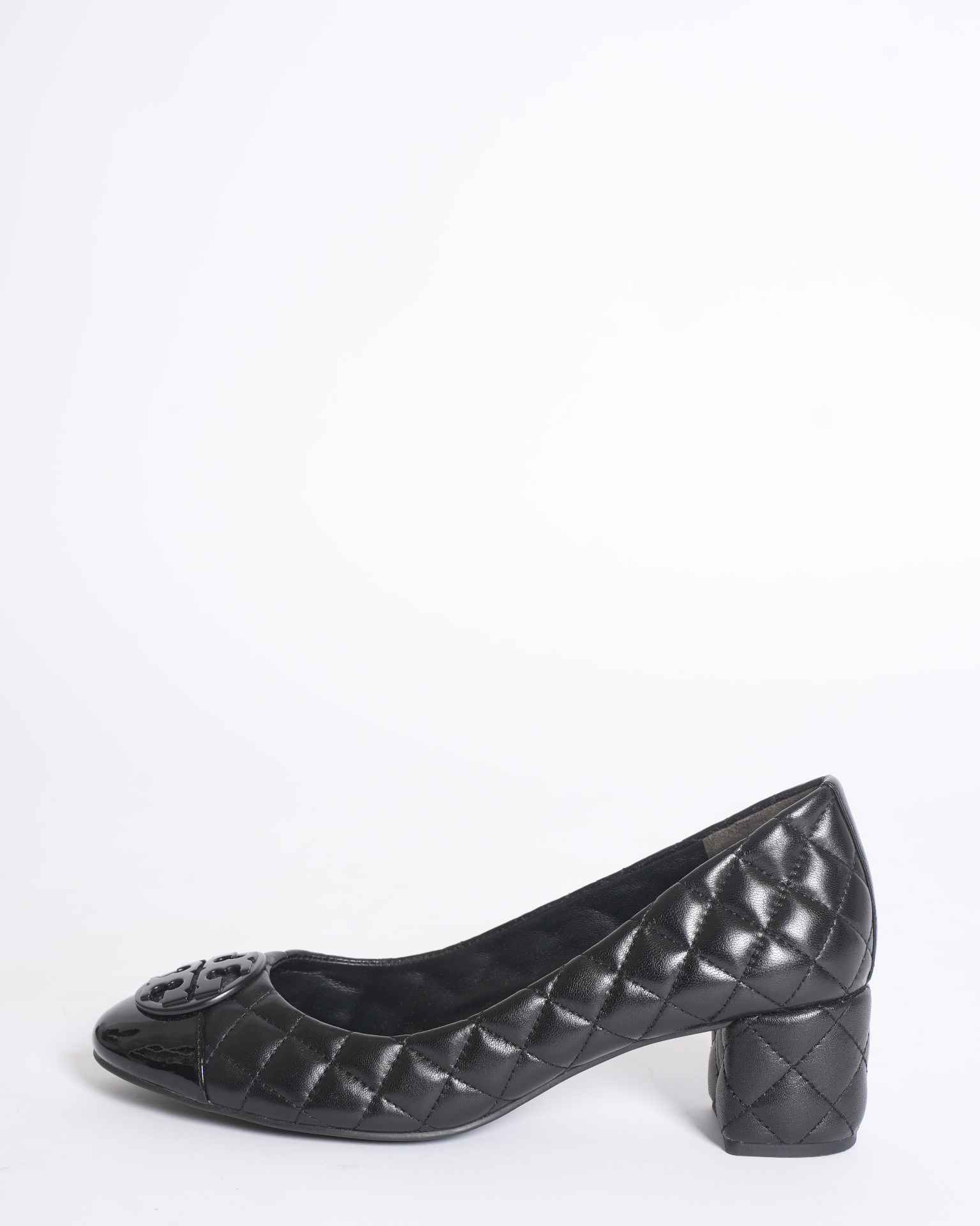 Tory burch quilted block heels