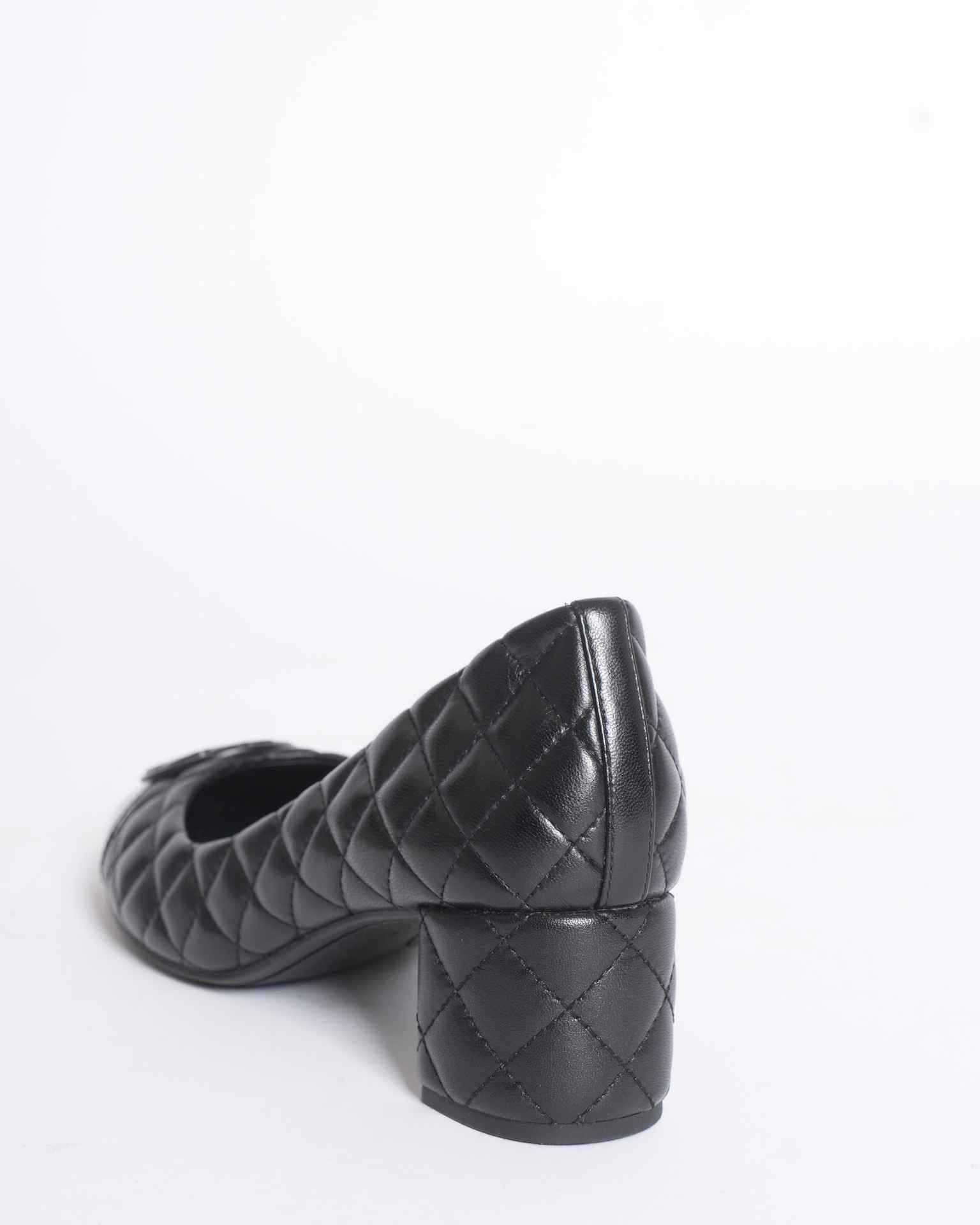 Tory burch quilted block heels