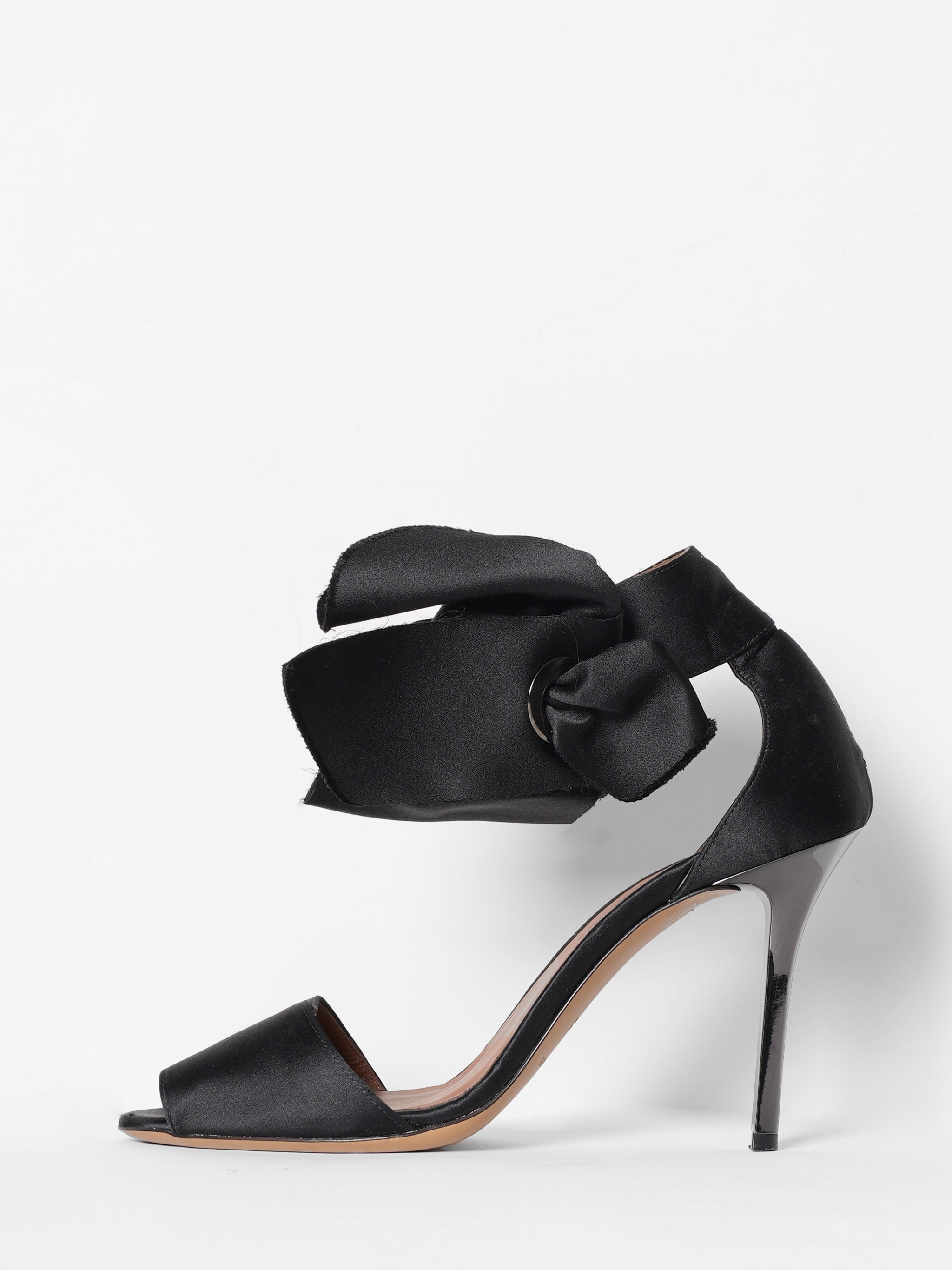 Emporio Armani Satin Bow Block Heels