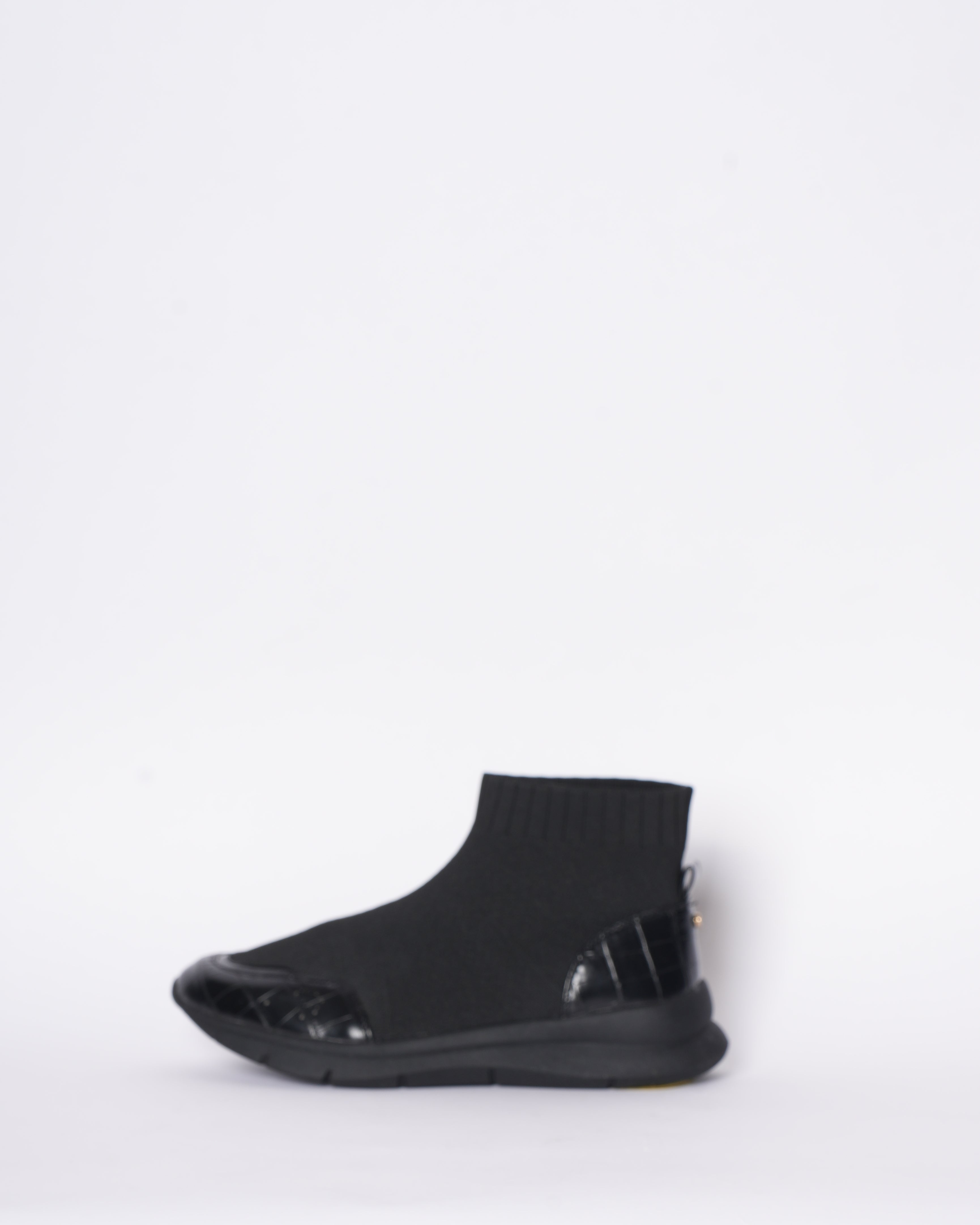 New Carvela High Sock Black Trainer