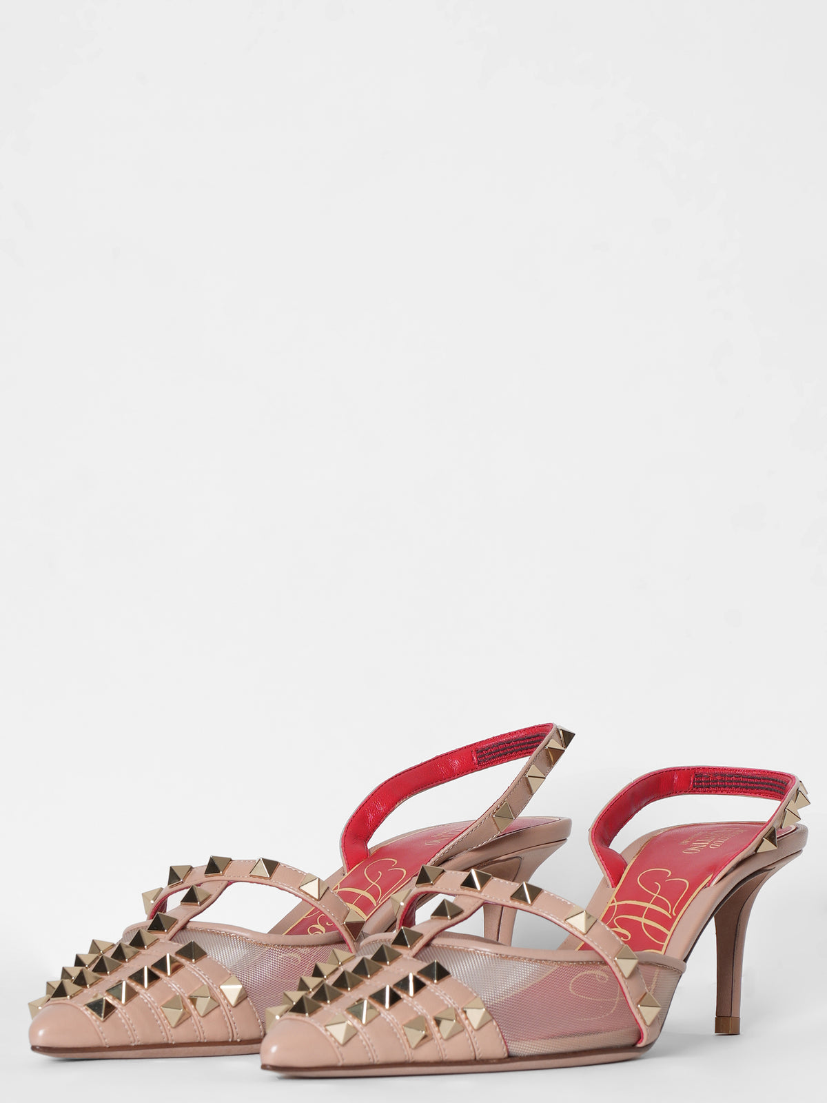 New Valentino Stud Sling Back Heels