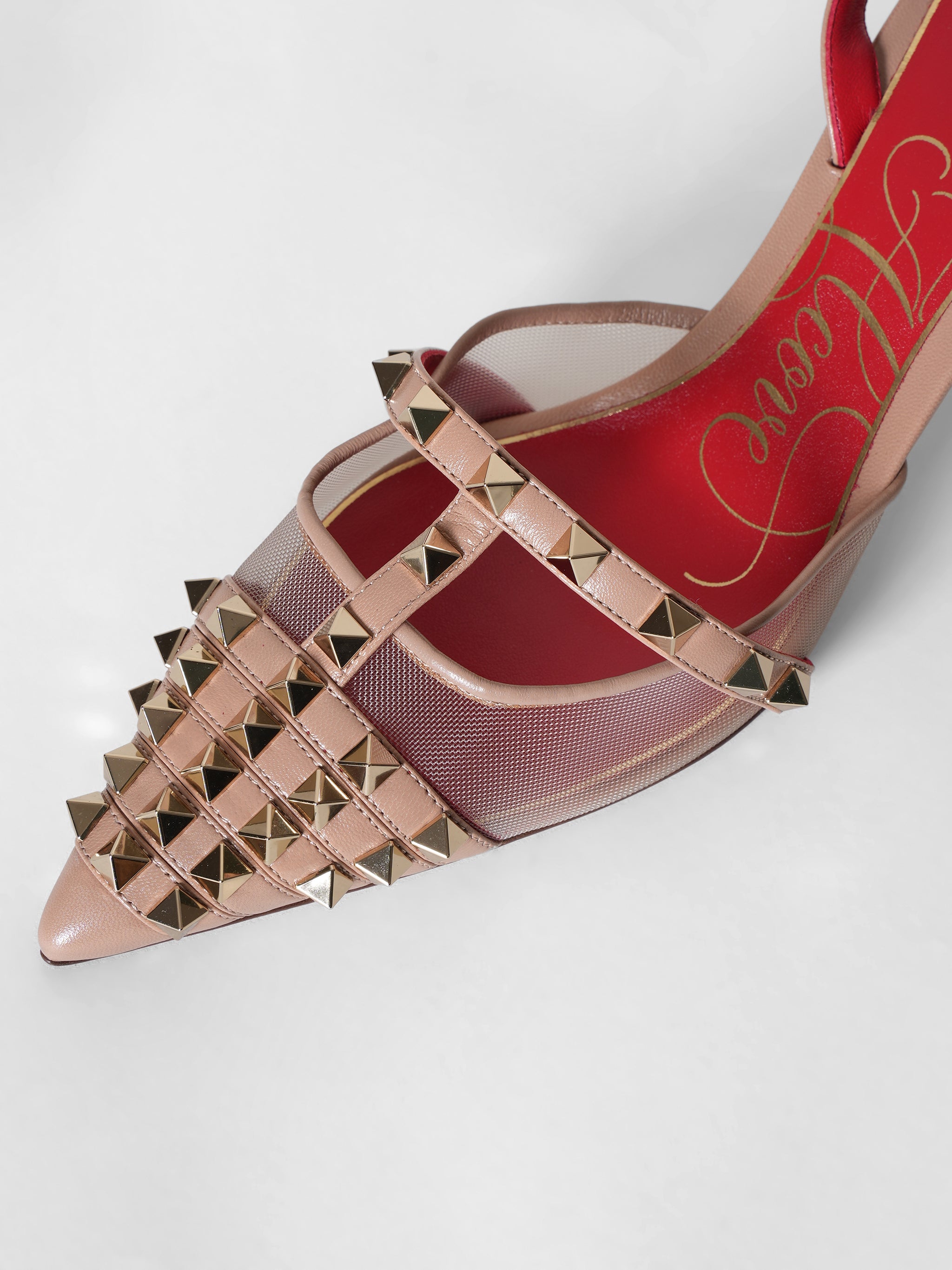 New Valentino Stud Sling Back Heels